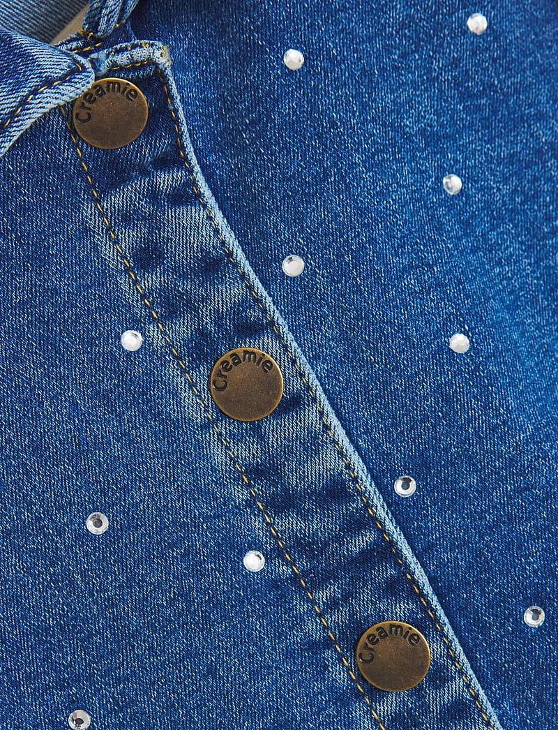 Creamie - Jacket Denim Rhinestones - denim jackets - blue denim - 3