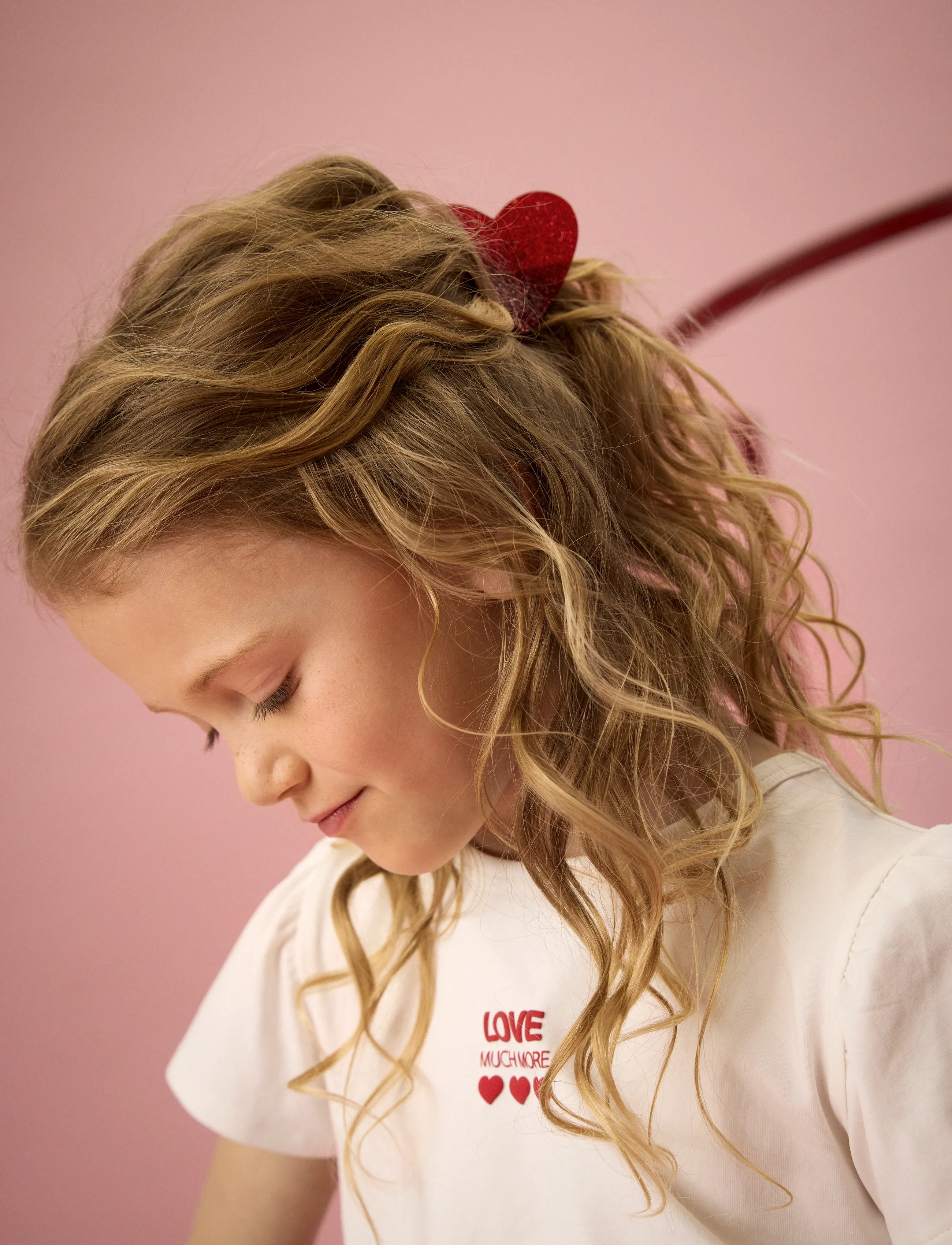 Creamie Hairclip Heart 1-Pack, One Size, Hair Accessories, Rot - Pins, Kinder