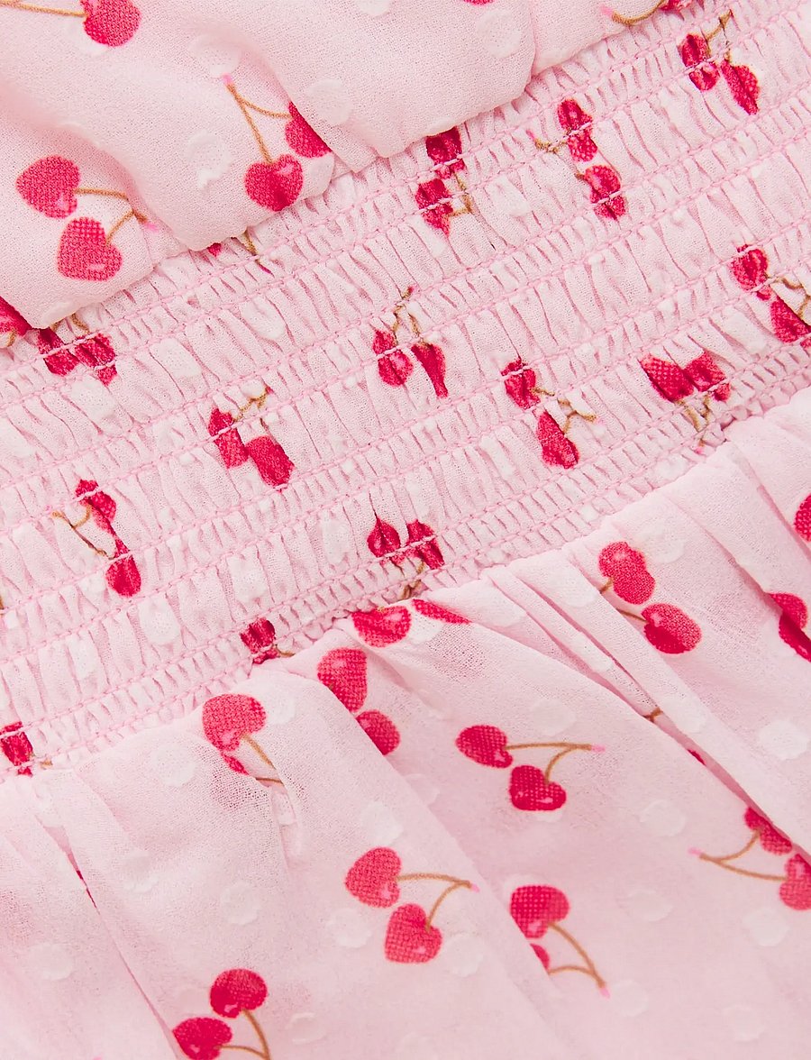 Creamie - Dress Crepe Dobby - kortærmede hverdagskjoler - rose pink - 4