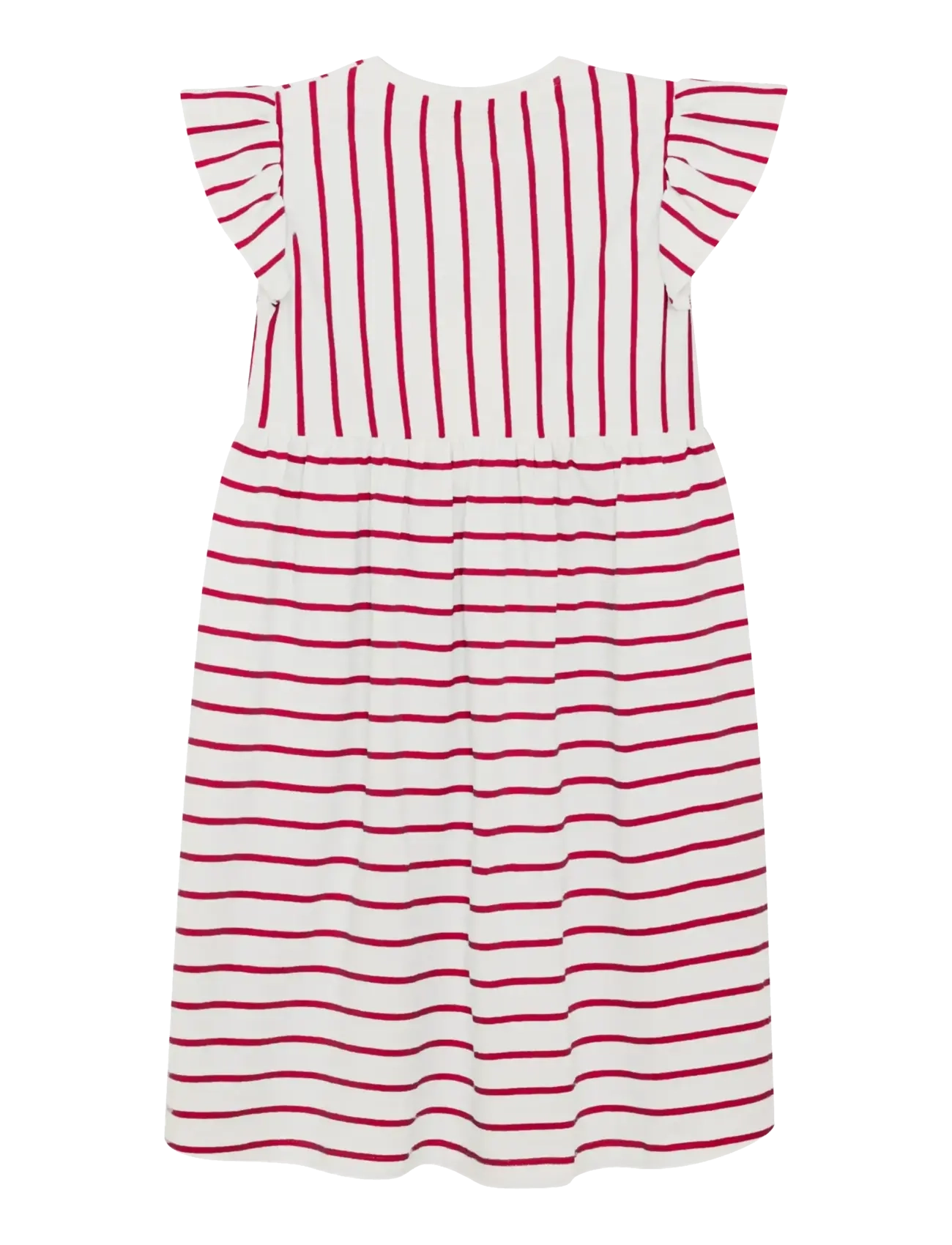 Creamie - Dress SS Stripe - kurzärmelige freizeitkleider - chili red - 2