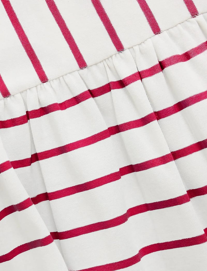 Creamie - Dress SS Stripe - lühikeste varrukatega vabaaja kleidid - chili red - 3