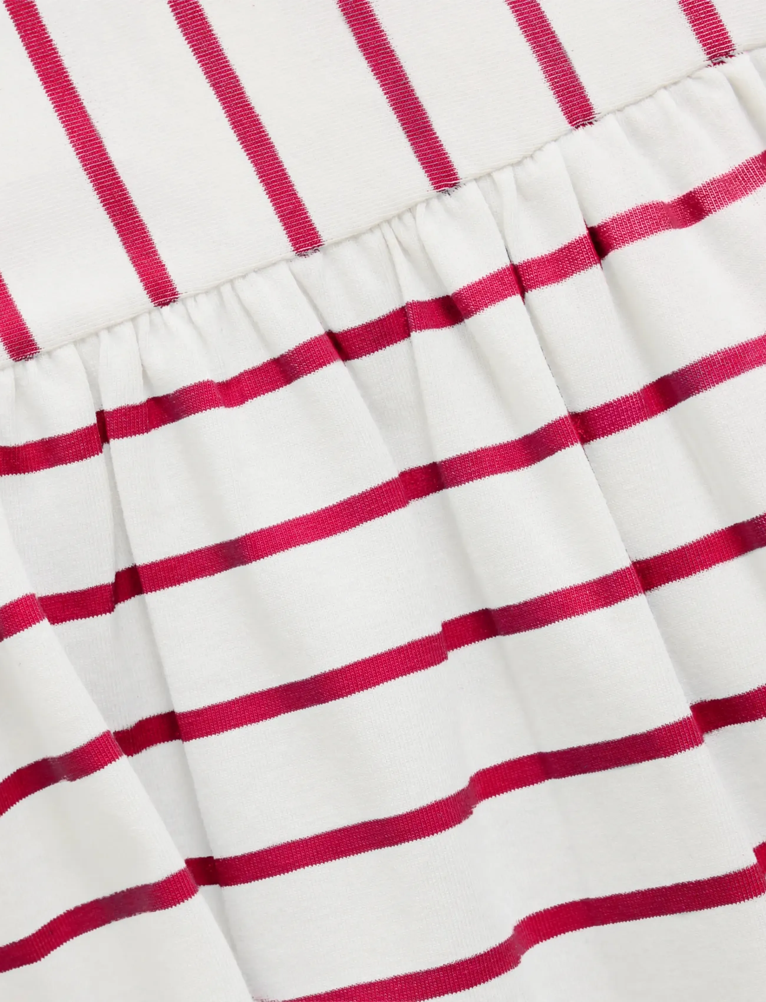 Creamie - Dress SS Stripe - kurzärmelige freizeitkleider - chili red - 3