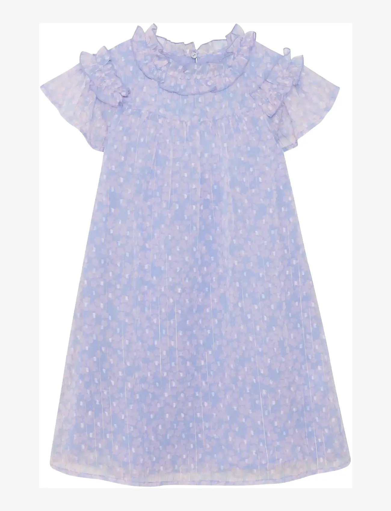 Creamie - Dress Lurex Stripe - short-sleeved casual dresses - heather - 1