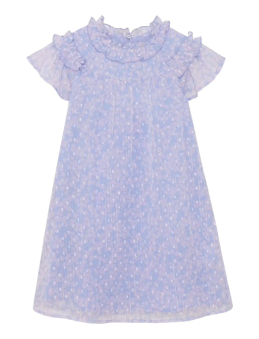 Creamie - Dress Lurex Stripe - klänningar - heather - 1