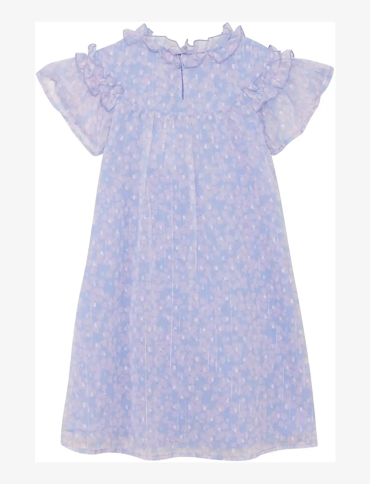 Creamie - Dress Lurex Stripe - short-sleeved casual dresses - heather - 2