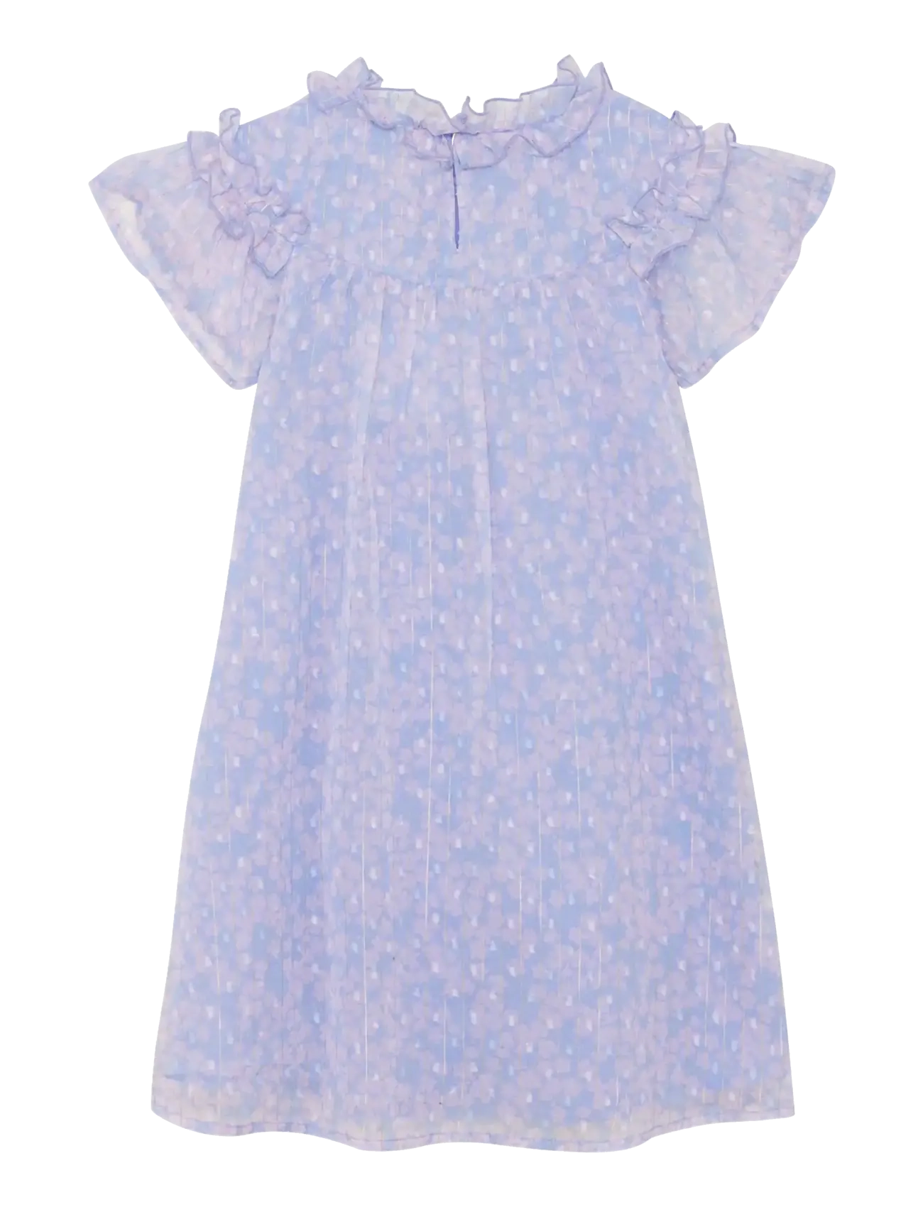 Creamie - Dress Lurex Stripe - lühikeste varrukatega vabaaja kleidid - heather - 2