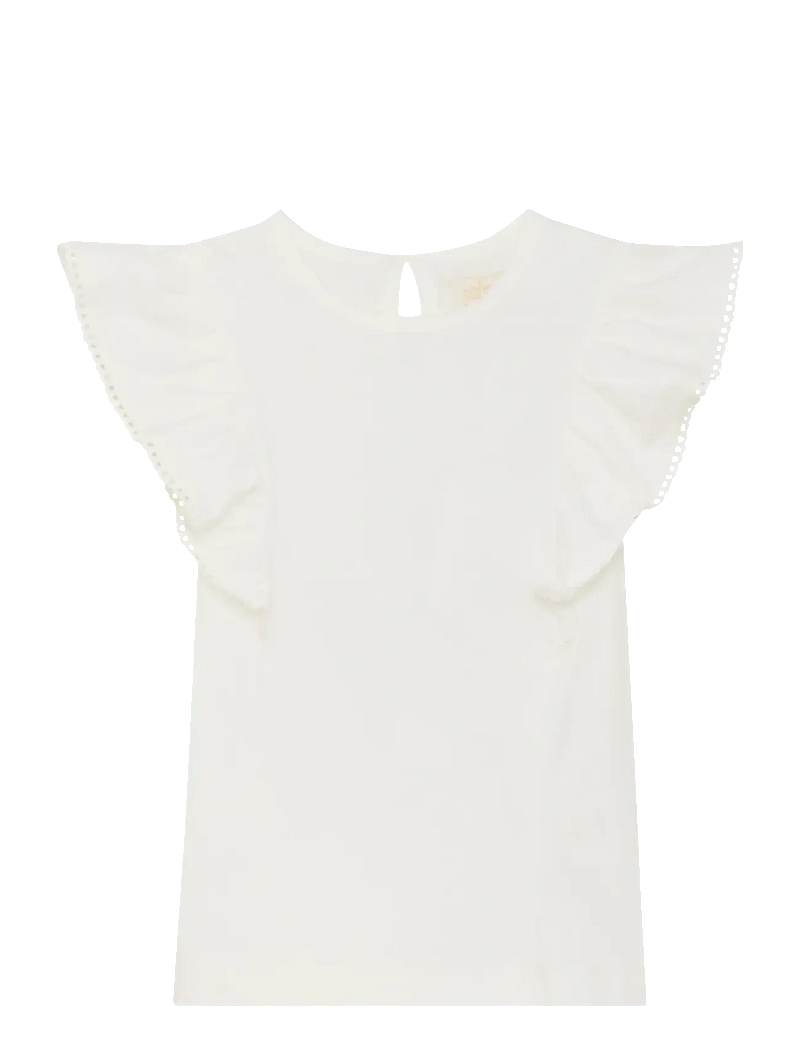Creamie - Top NS Flounce - lühikeste varrukatega t-särgid - cloud - 1