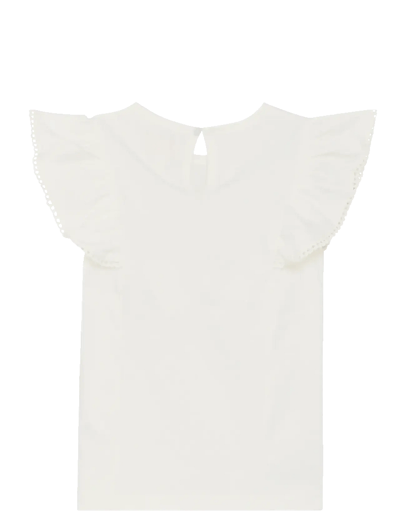 Creamie - Top NS Flounce - lühikeste varrukatega t-särgid - cloud - 2