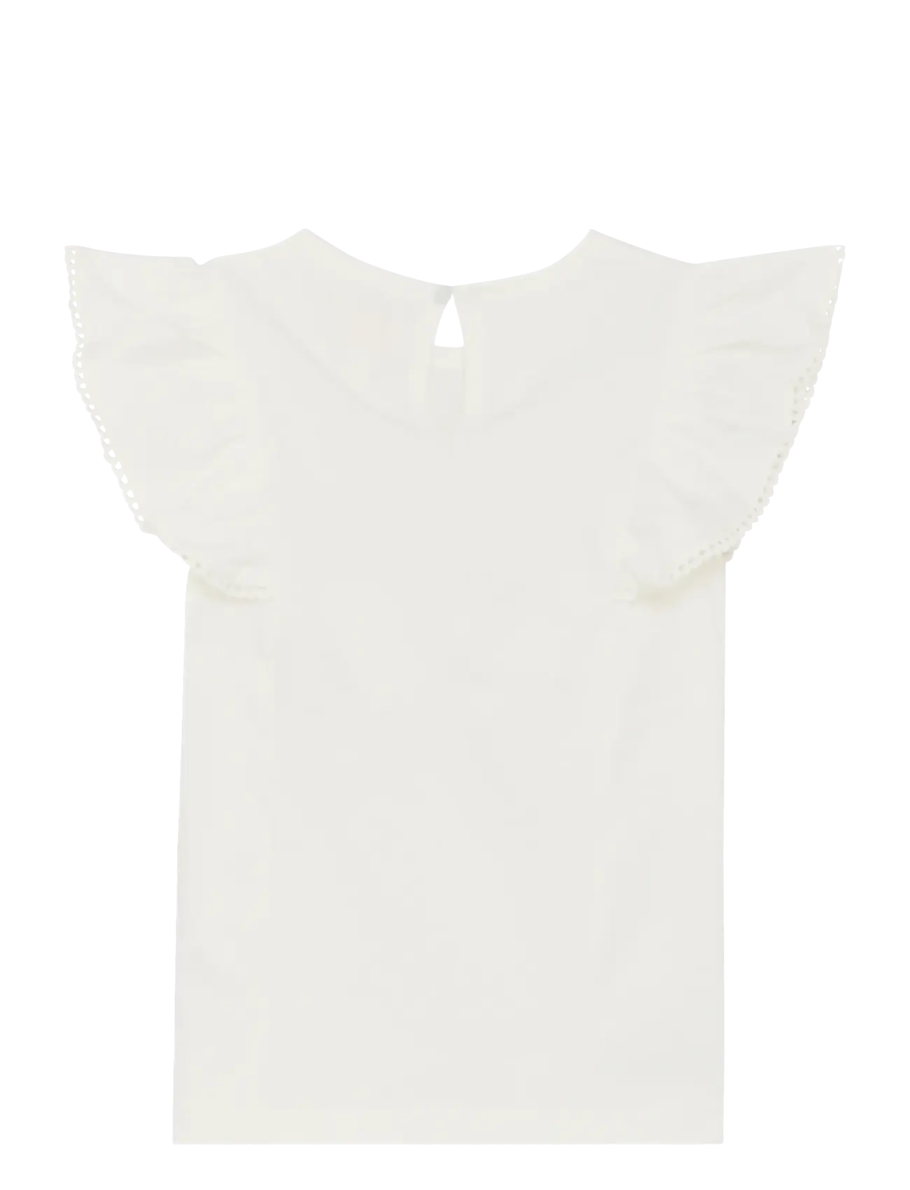 Creamie - Top NS Flounce - kortærmede t-shirts - cloud - 2