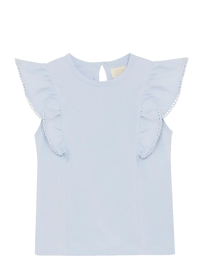 Creamie - Top NS Flounce - kortærmede t-shirts - heather - 0