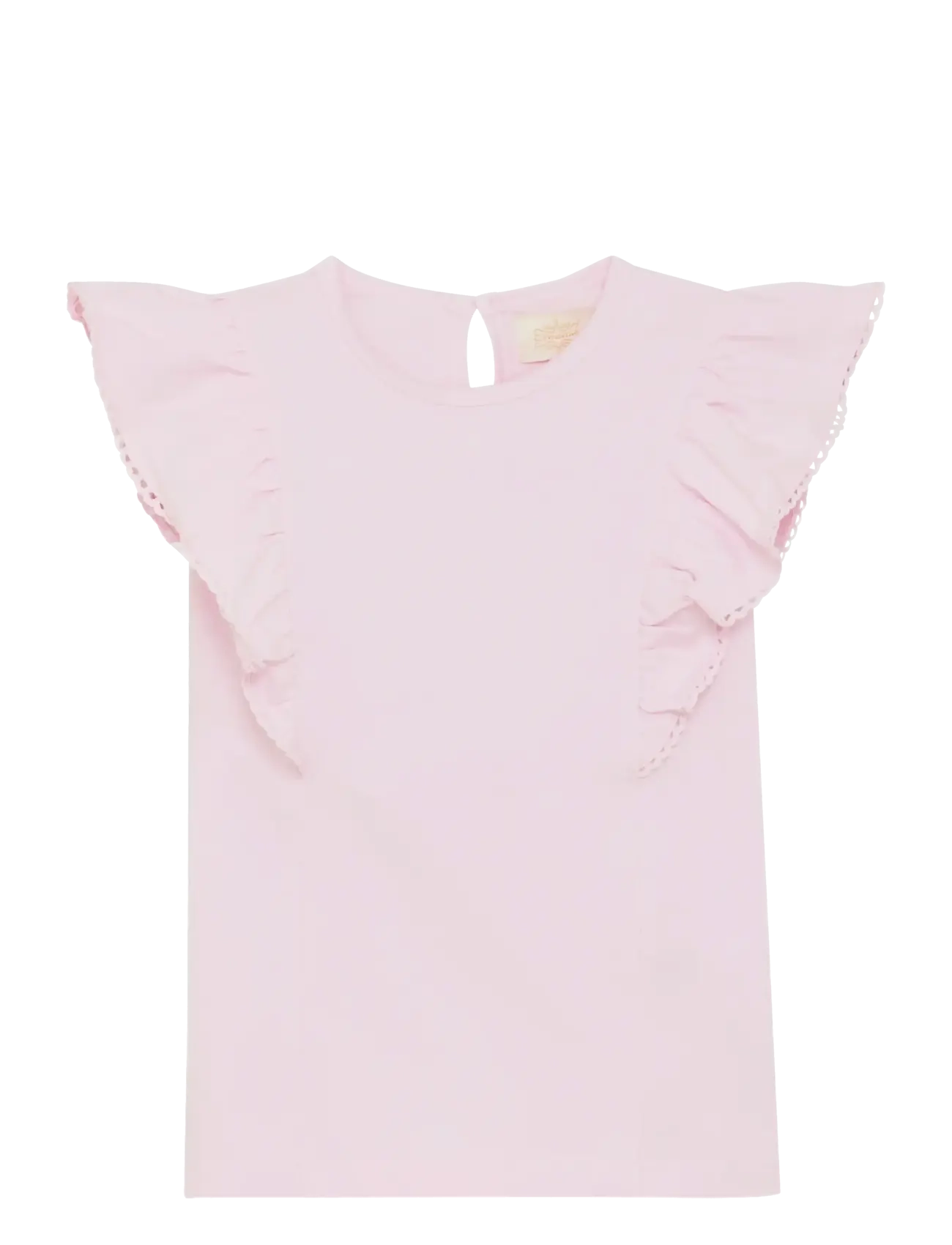 Creamie Top Ns Flounce, 146, Pink, T-Shirts > Kortærmede, Børn