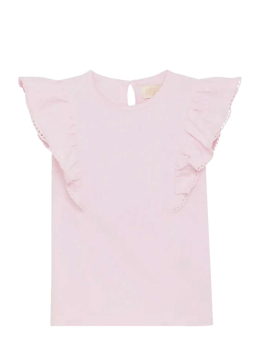 Creamie - Top NS Flounce - short-sleeved t-shirts - rose pink - 0