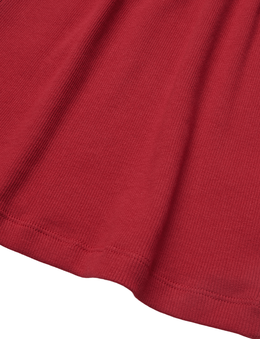Creamie - Top SS Rib - kurzärmelige - chili red - 3