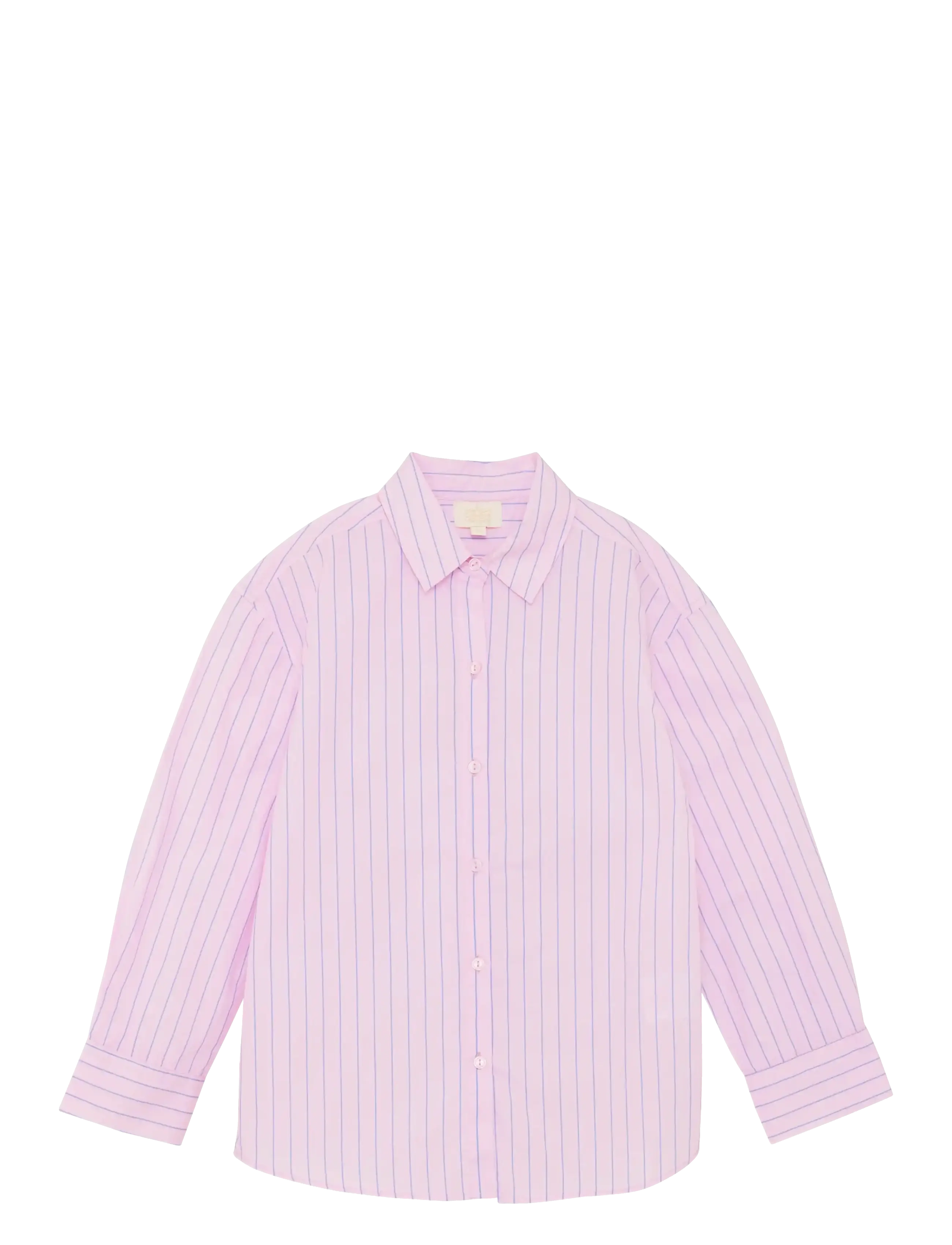 Creamie Shirt Poplin, Børn, Stribet Poplin Skjorte, Pink, Str: 116