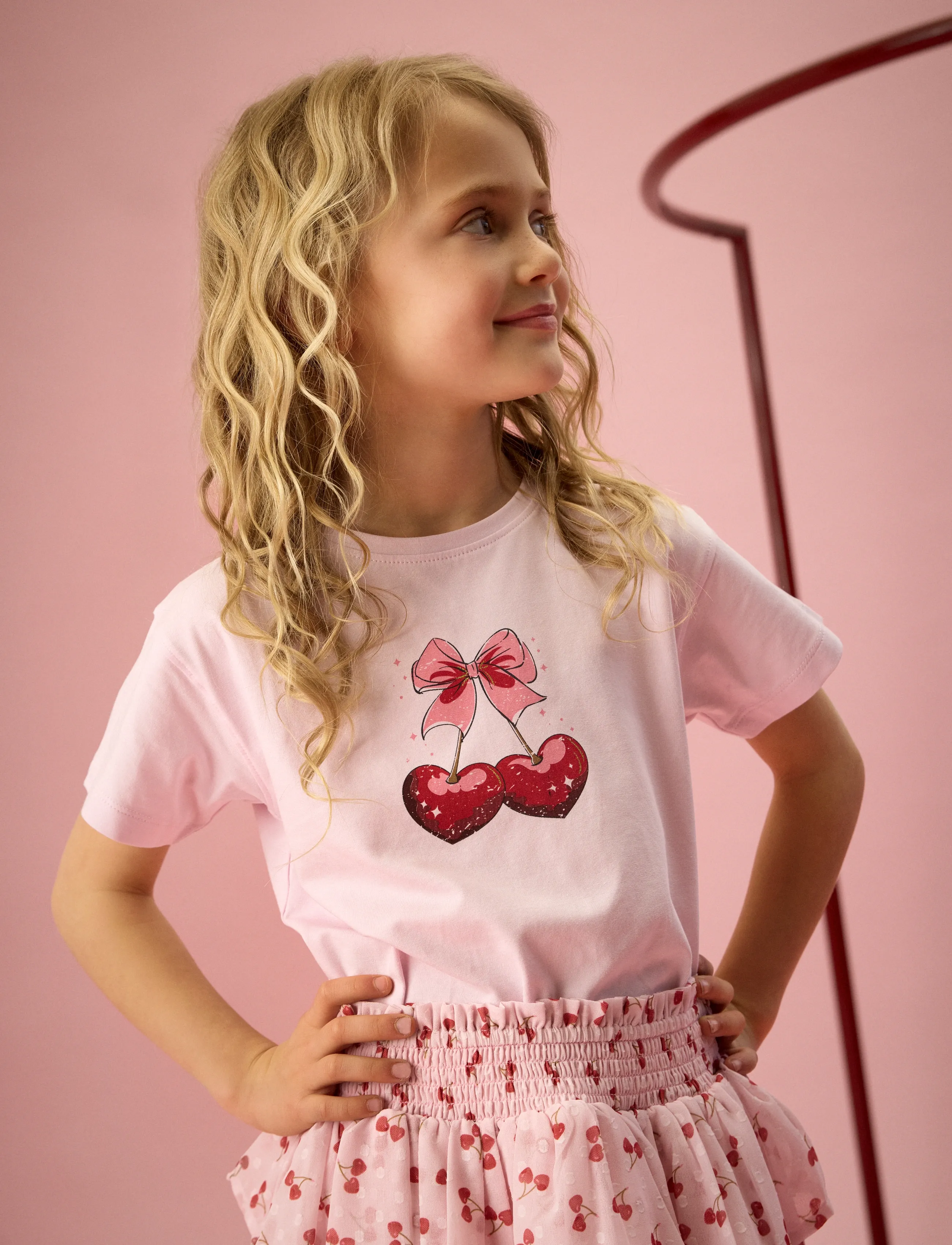 Creamie T-Shirt Ss, 104, T-shirts, Rosa - Short-sleeved, Kinder