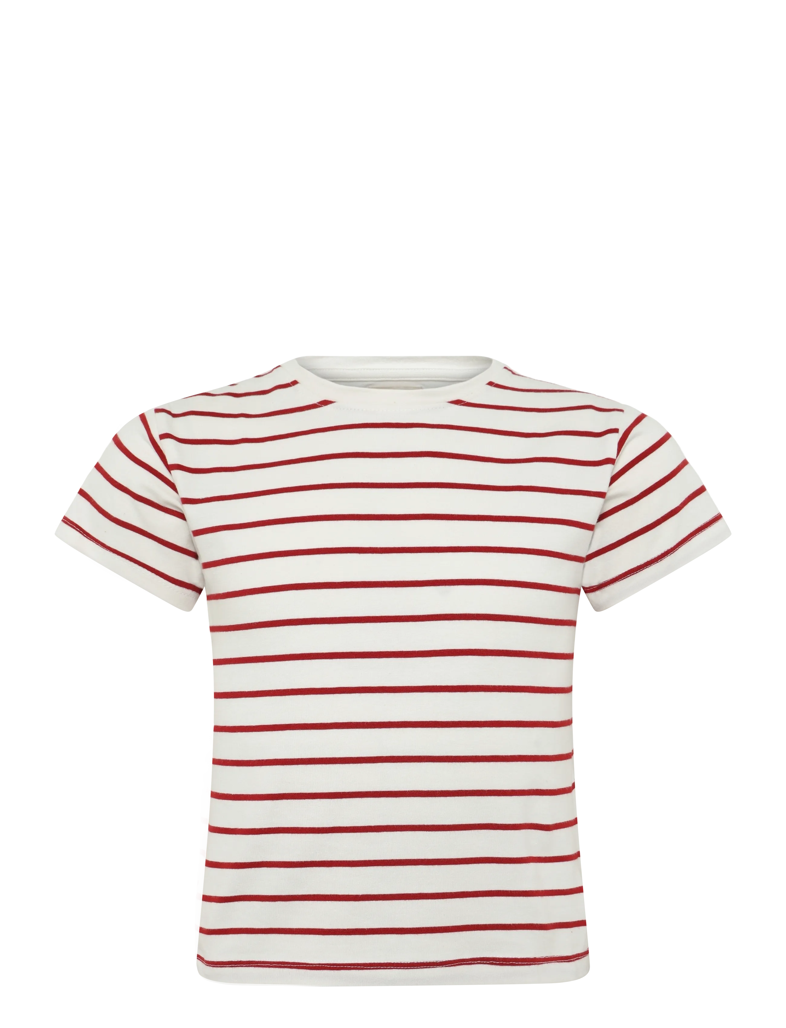 Creamie T-shirt SS Stripe - Topid ja T-särgid - CHILI RED / red