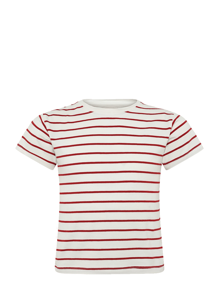 Creamie - T-shirt SS Stripe - kurzärmelige - chili red - 0