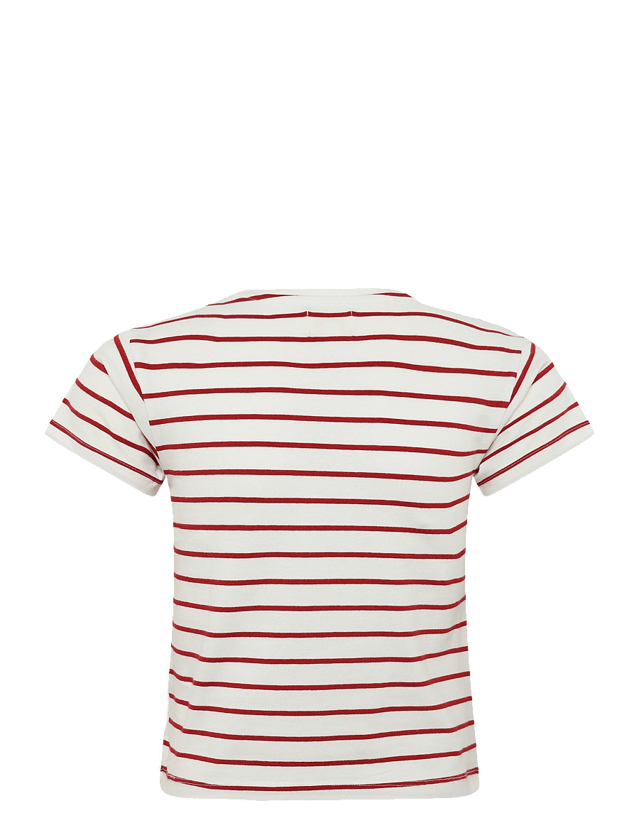 Creamie - T-shirt SS Stripe - kurzärmelige - chili red - 1