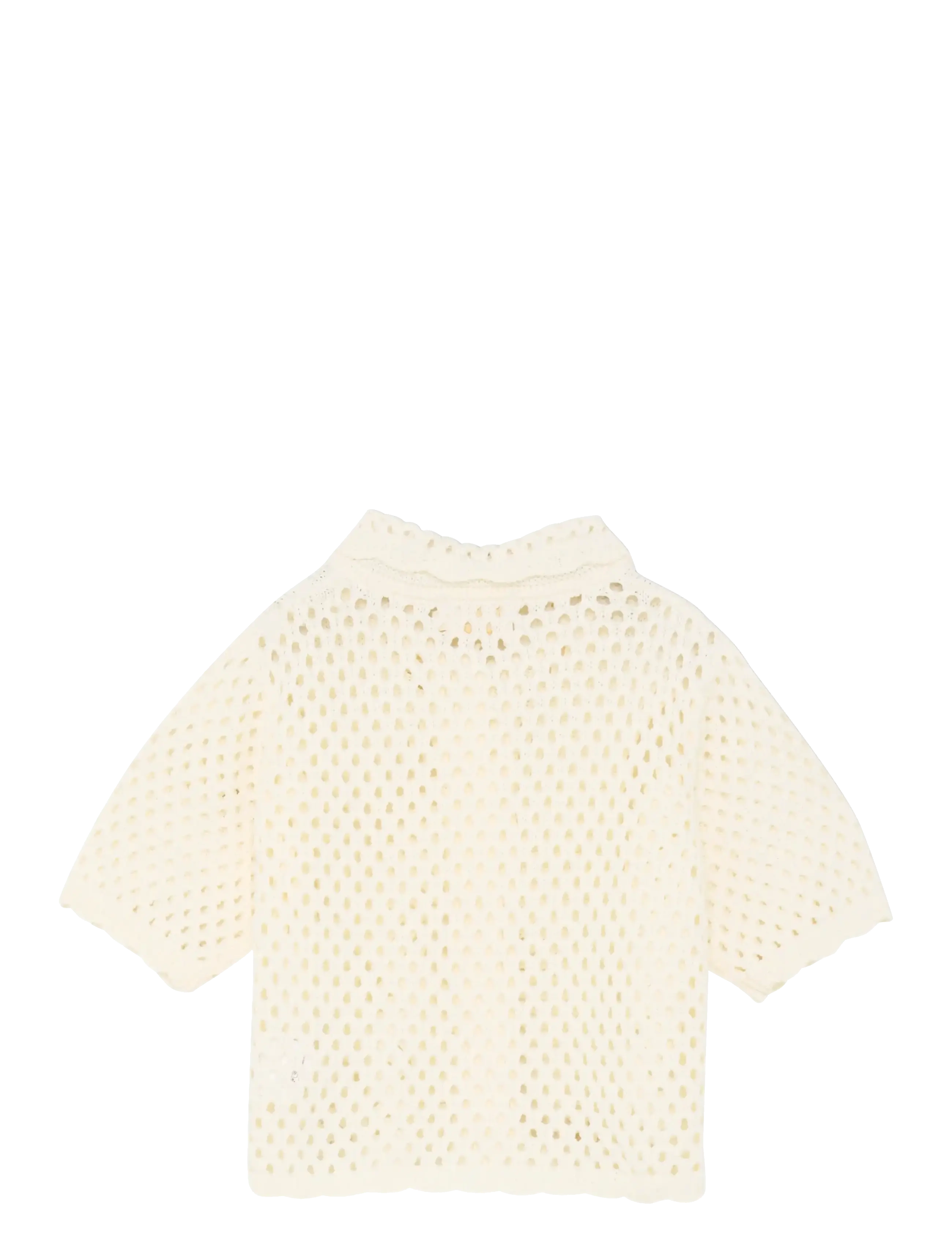 Creamie - Cardigan SS Cotton - cardigans - buttercream - 1