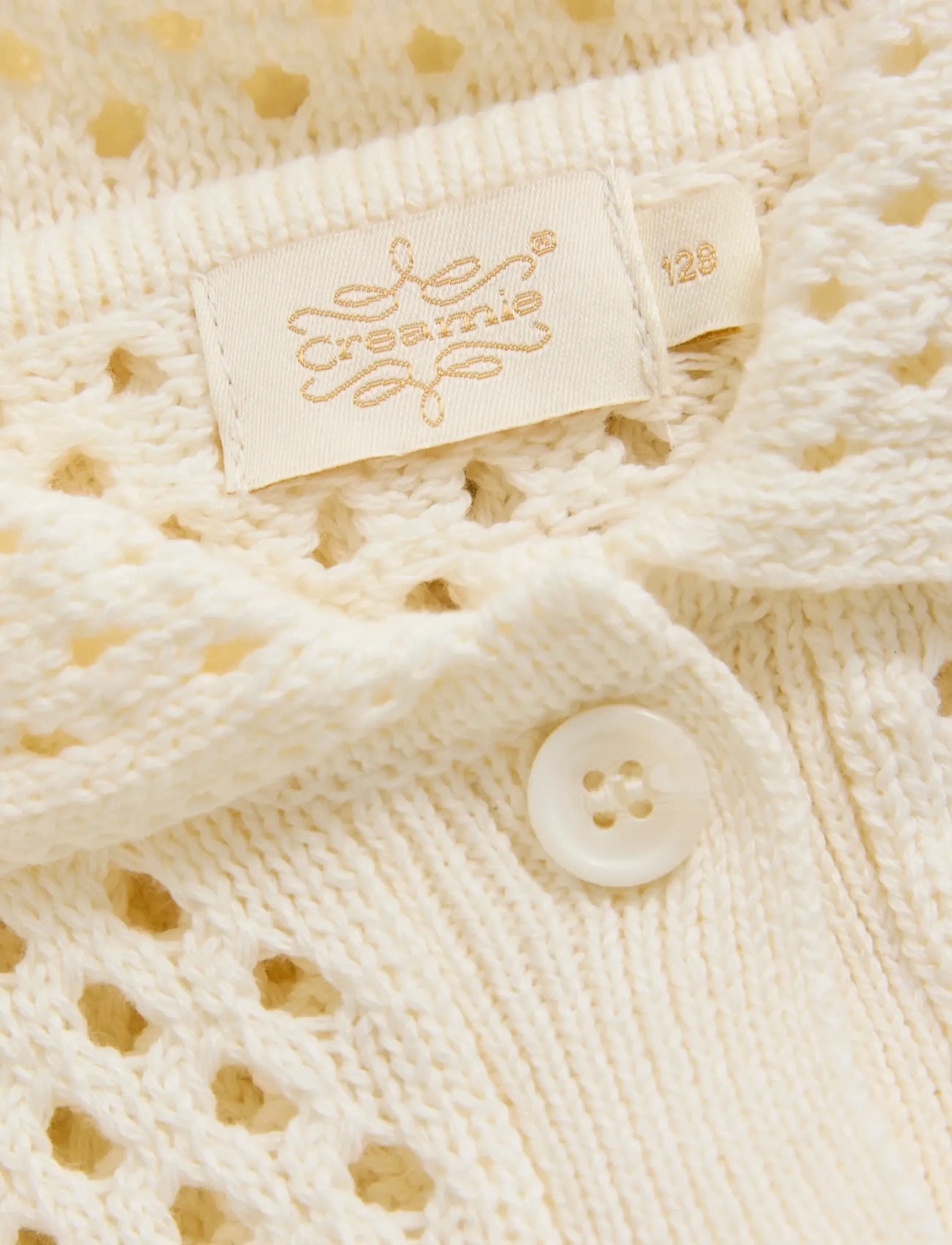 Creamie - Cardigan SS Cotton - cardigans - buttercream - 2