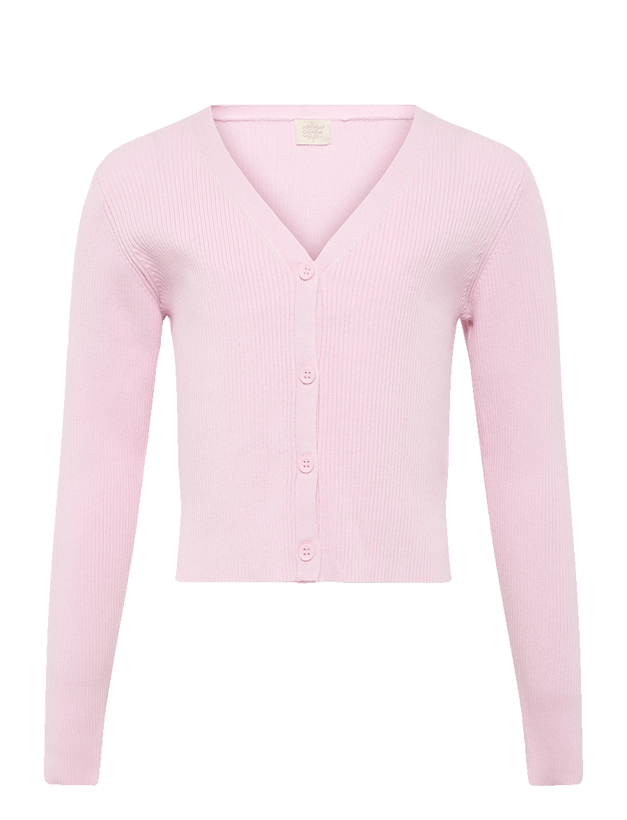 Creamie - Cardigan Rib - cardigans - rose pink - 0