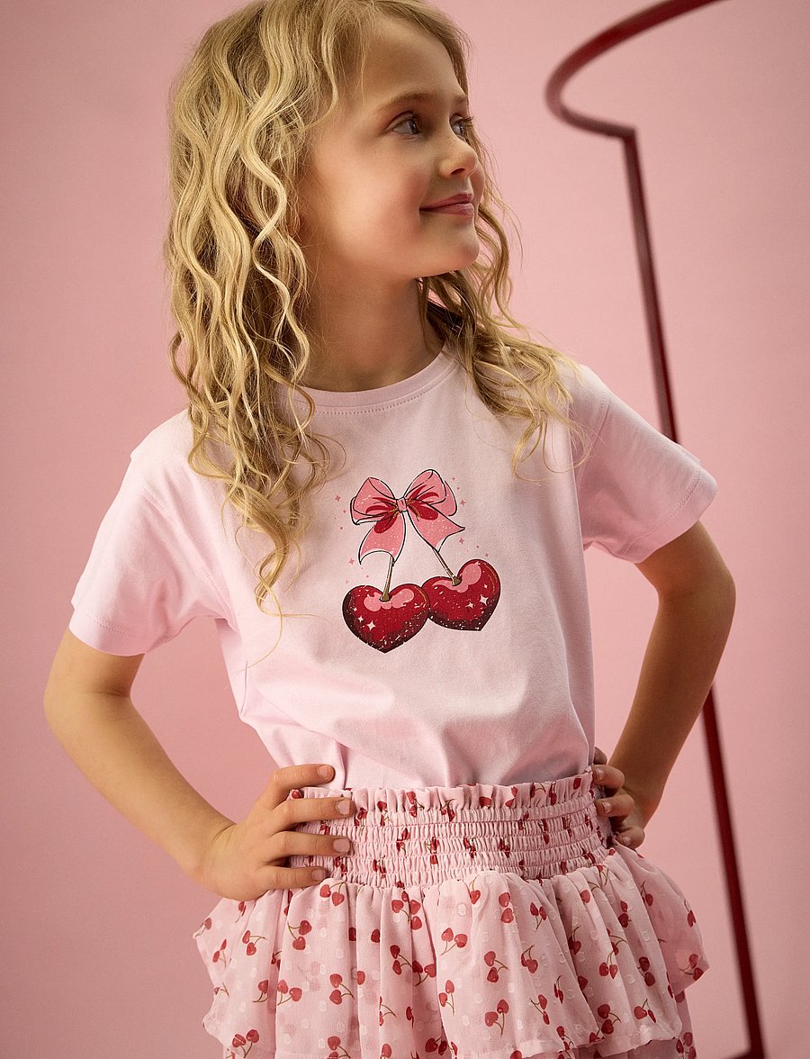 Creamie - Skirt Crepe Dobby - midi-röcke - rose pink - 0