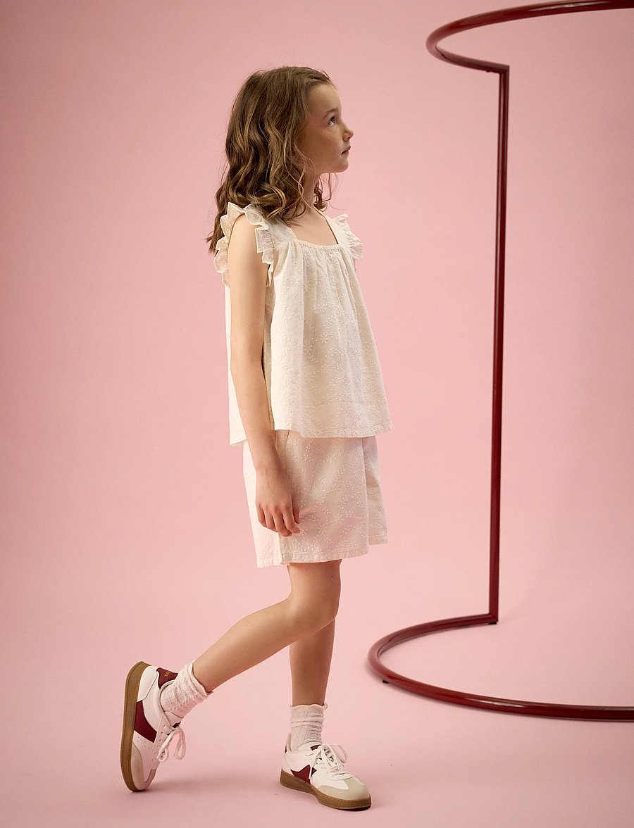 Creamie - Shorts Embroidery - hversdagsstuttbuxur - cloud - 0