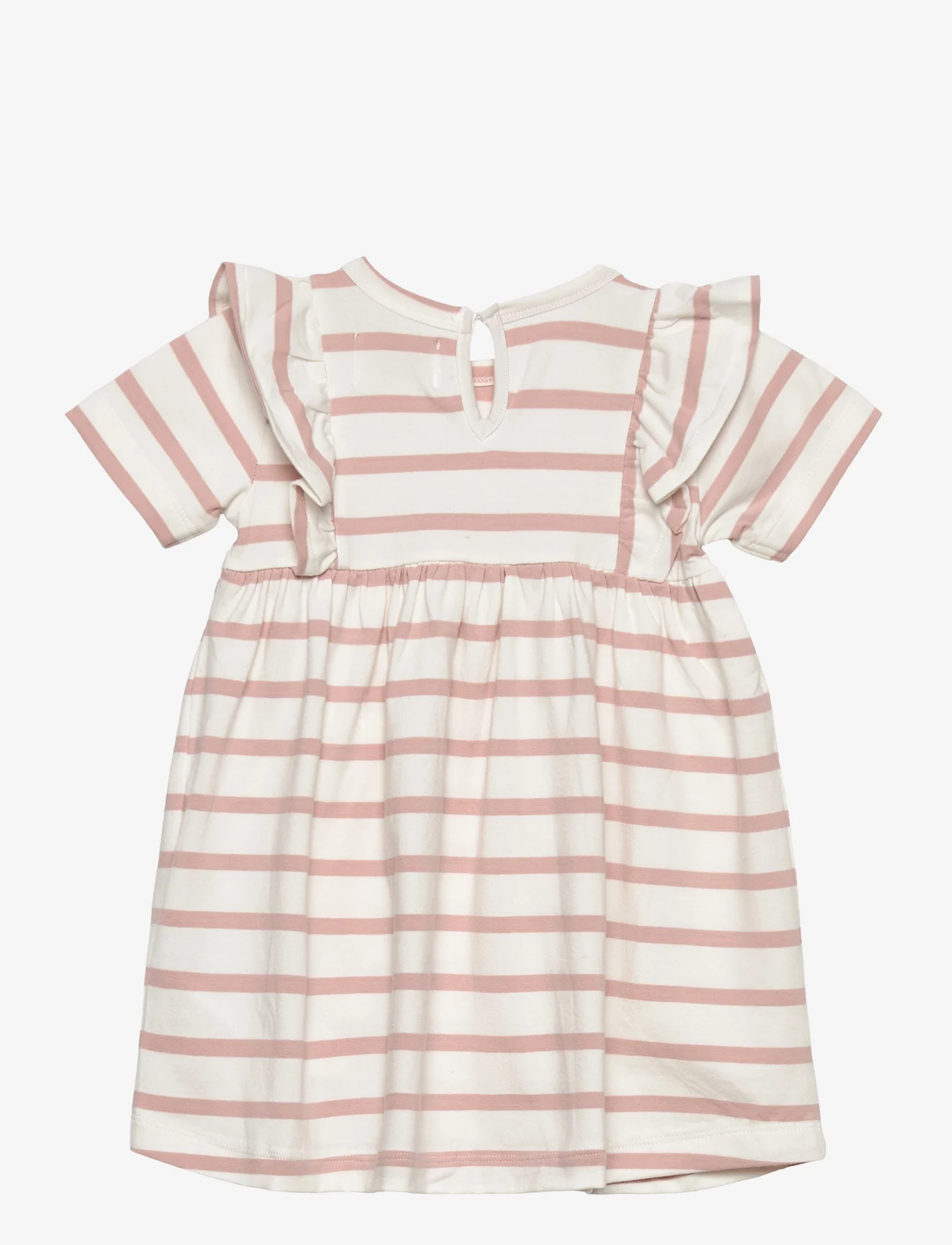 Creamie - Dress Stripe - short-sleeved casual dresses - rose smoke - 1