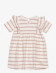 Creamie - Dress Stripe - laisvalaikio suknelės trumpomis rankovėmis - rose smoke - 1