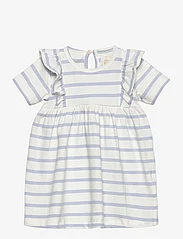 Creamie - Dress Stripe - short-sleeved casual dresses - xenon blue - 0
