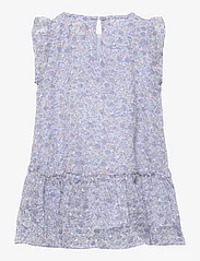 Creamie - Dress Flower Dobby - short-sleeved casual dresses - xenon blue - 1