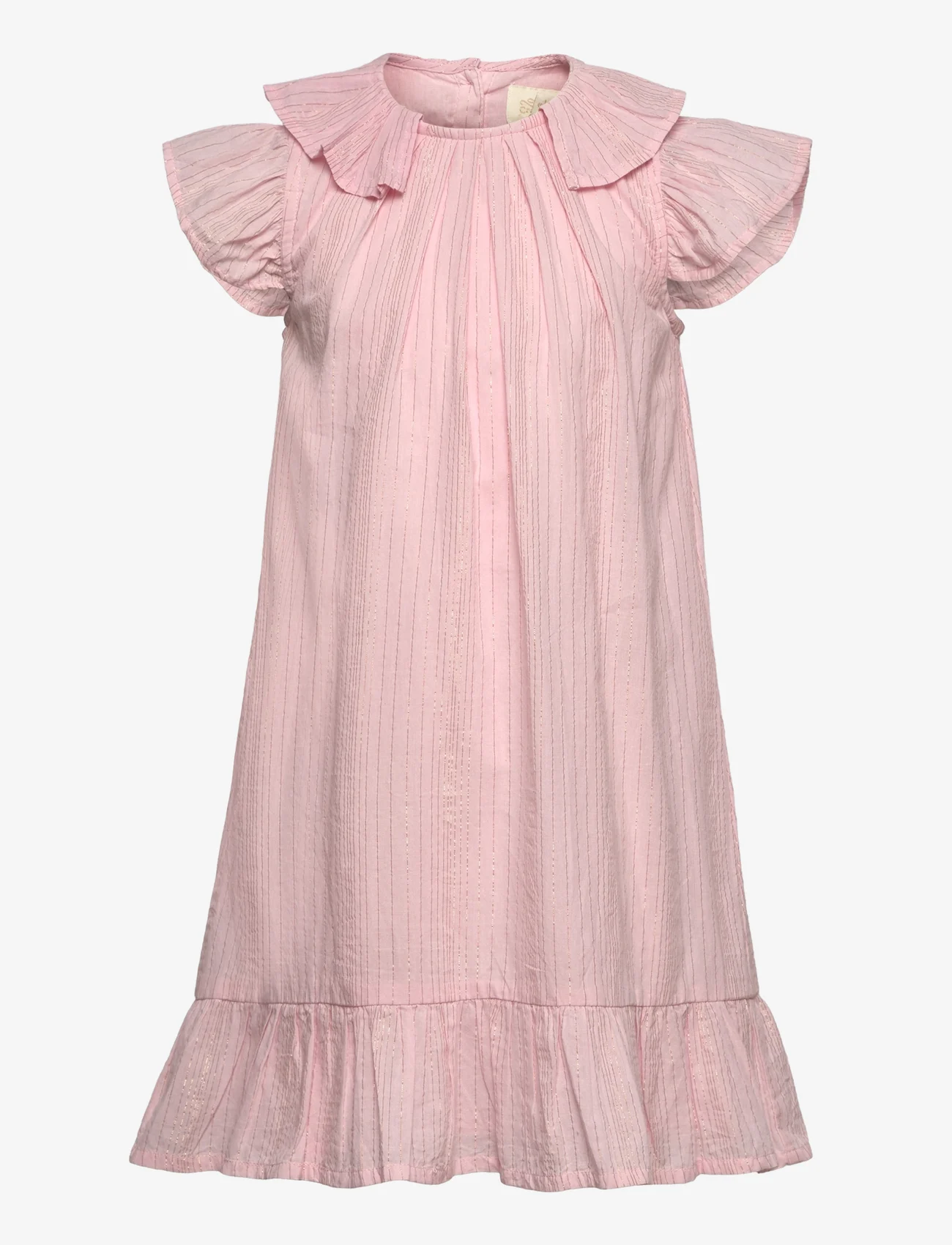 Creamie - Dress SS Cotton Lurex - partykleider - bridal rose - 0