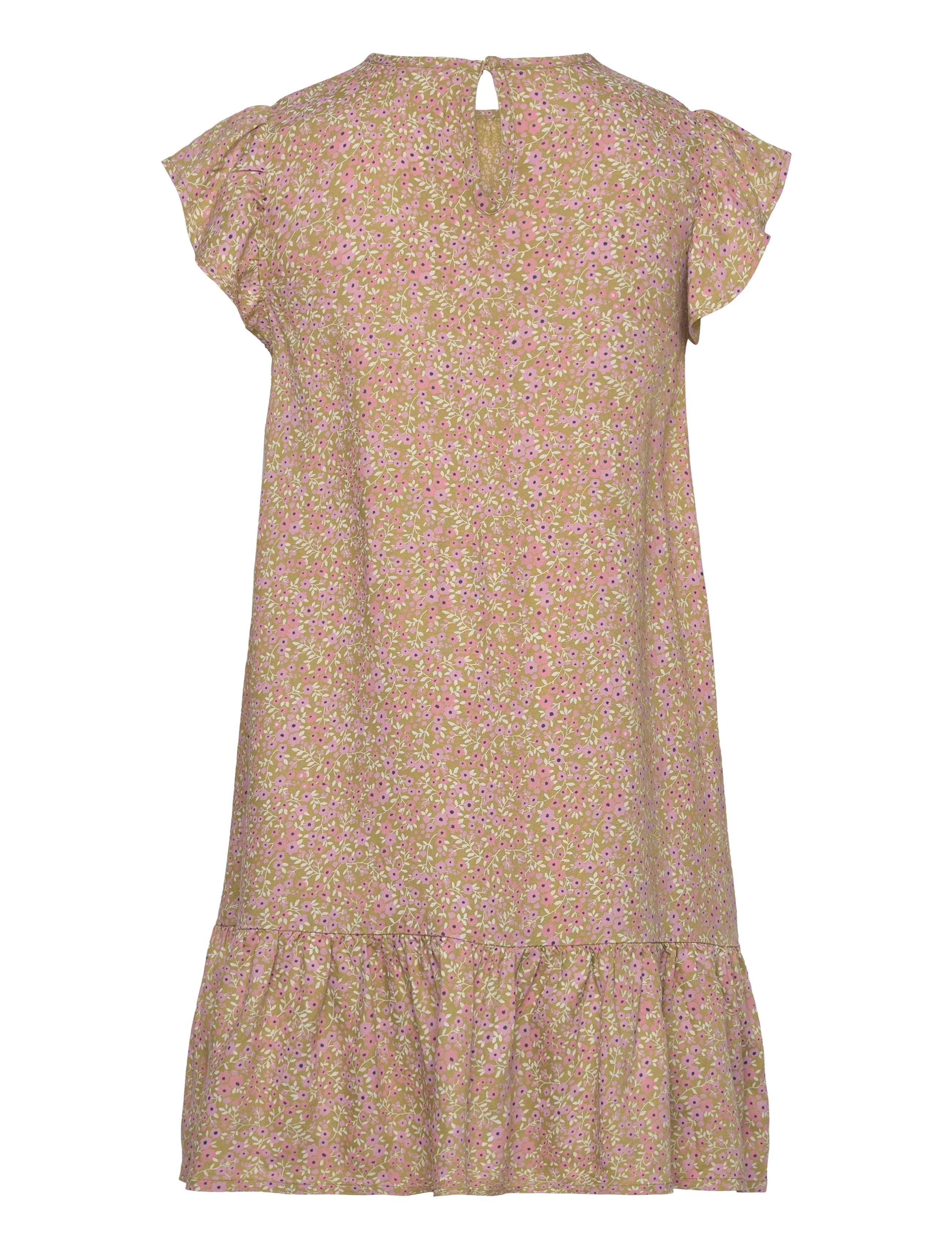 Creamie - Dress SS Multi Flower - green olive - 1