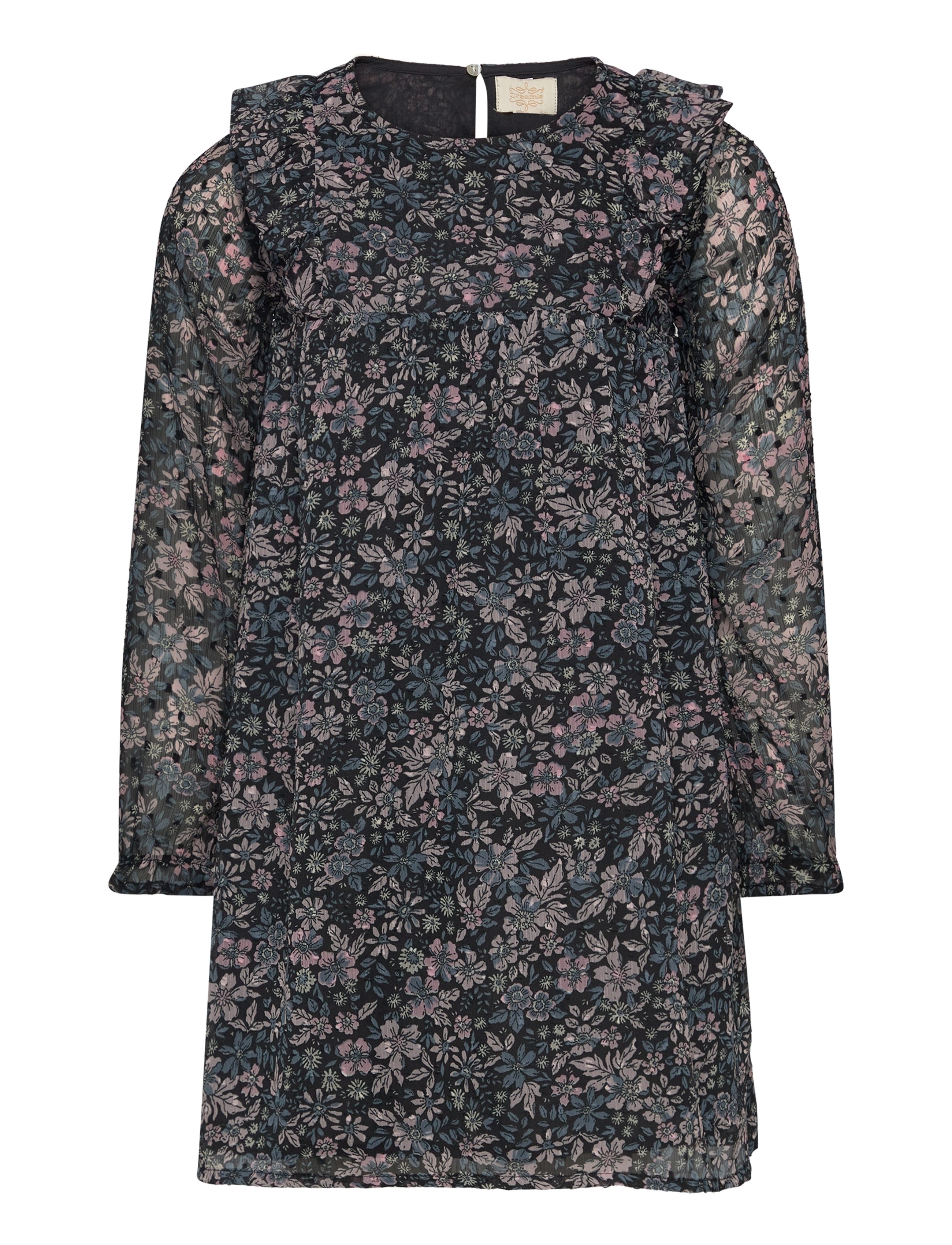 Creamie Dress Flower Dobby - Kläder - ZEPHYR / navy