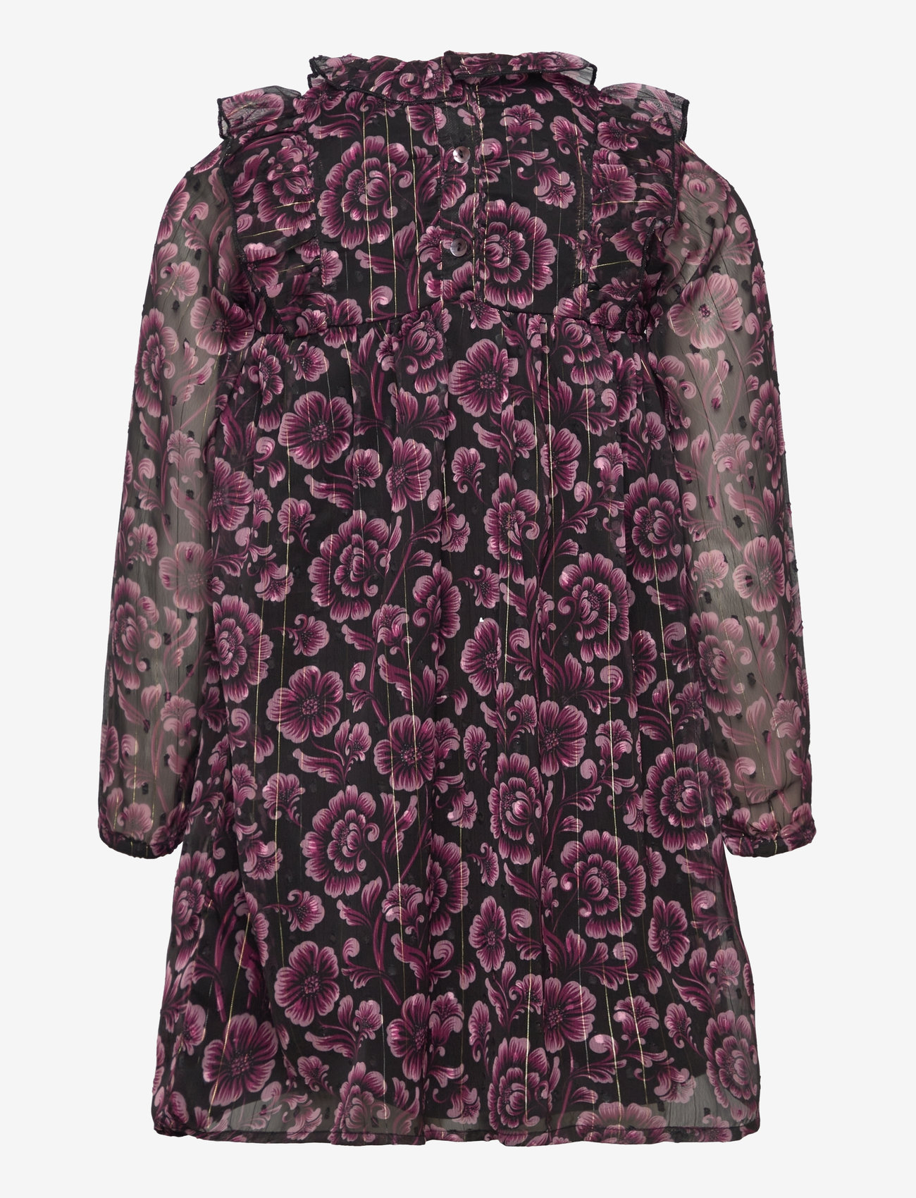 Creamie - Dress Flower Dot - festkjoler - black - 1