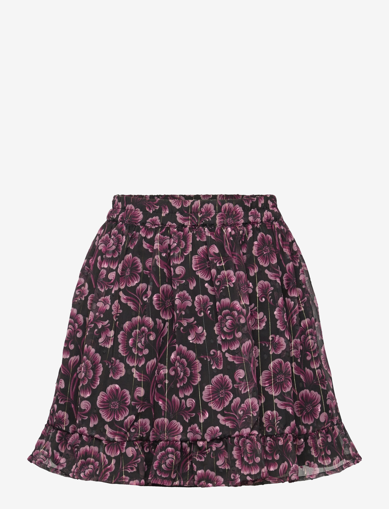 Creamie - Skirt Flower Dot - miniseelikud - black - 0