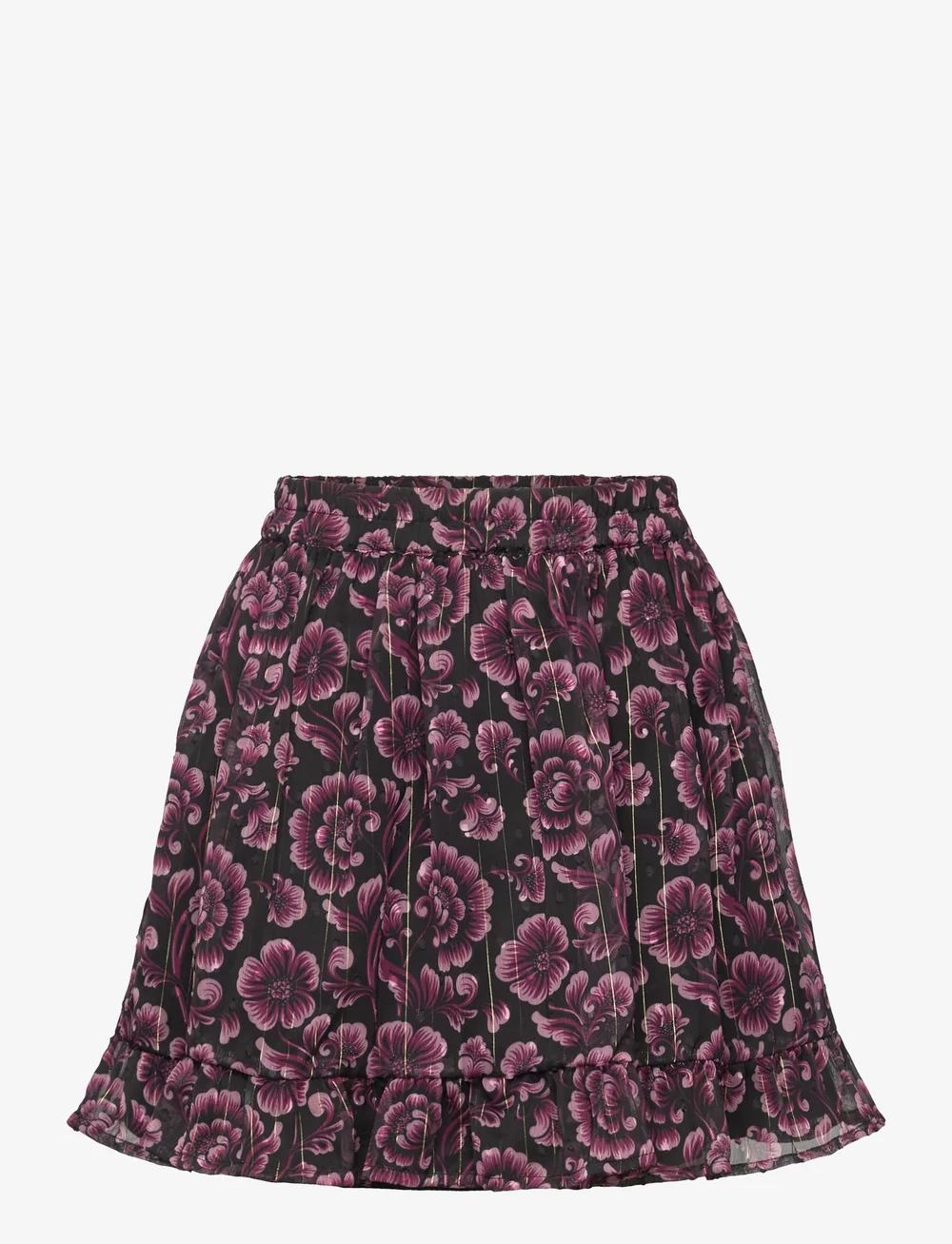 Creamie - Skirt Flower Dot - kurze röcke - black - 0