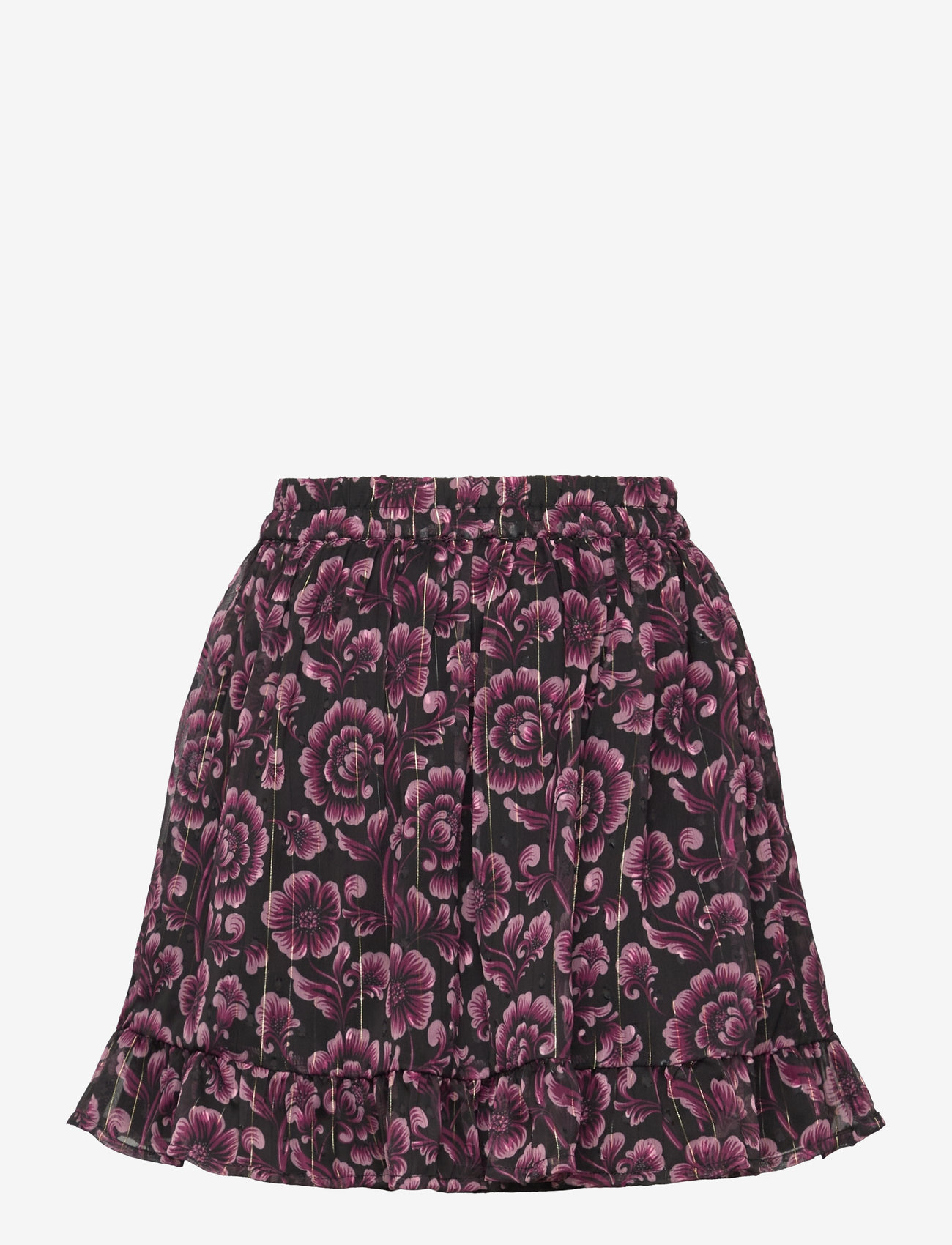 Creamie - Skirt Flower Dot - miniseelikud - black - 1