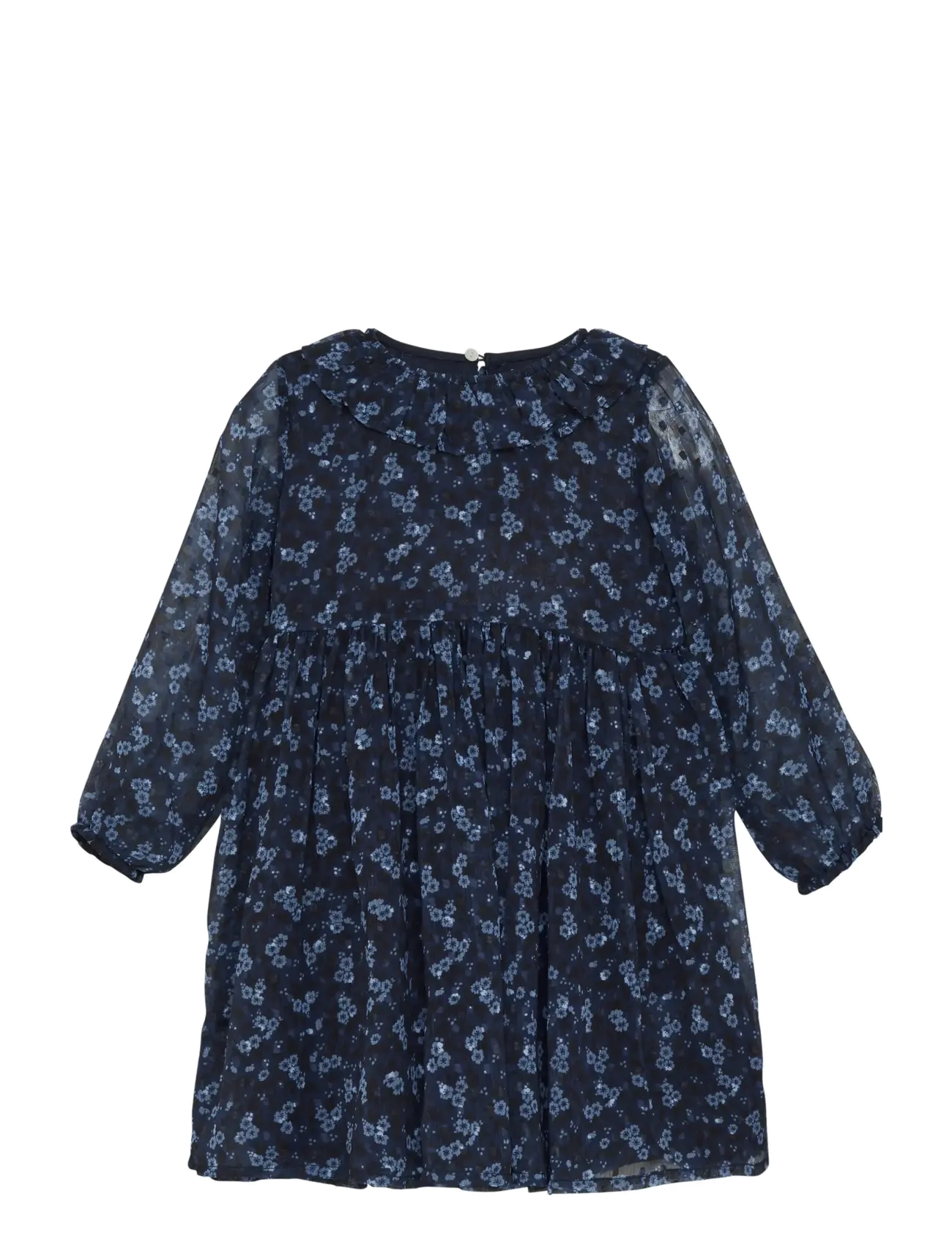 CREAMIE Kleid Flower Dobby Blau - 92 - Kinder