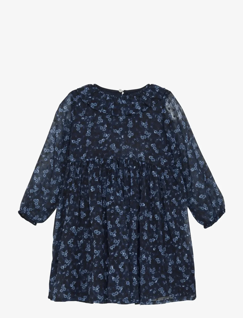 Creamie - Dress Flower Dobby - langärmelige freizeitkleider - bel air blue - 1