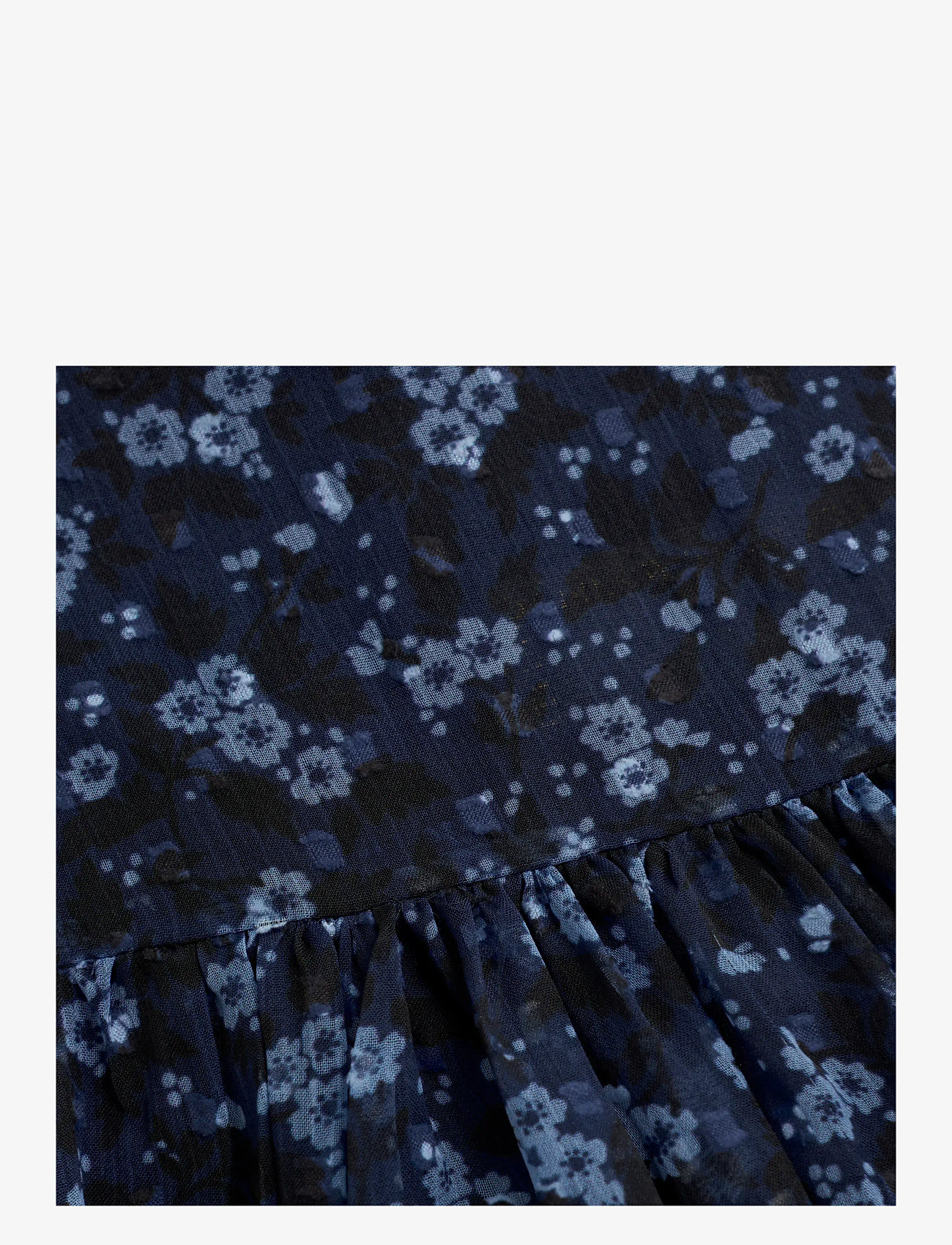 Creamie - Dress Flower Dobby - langärmelige freizeitkleider - bel air blue - 3