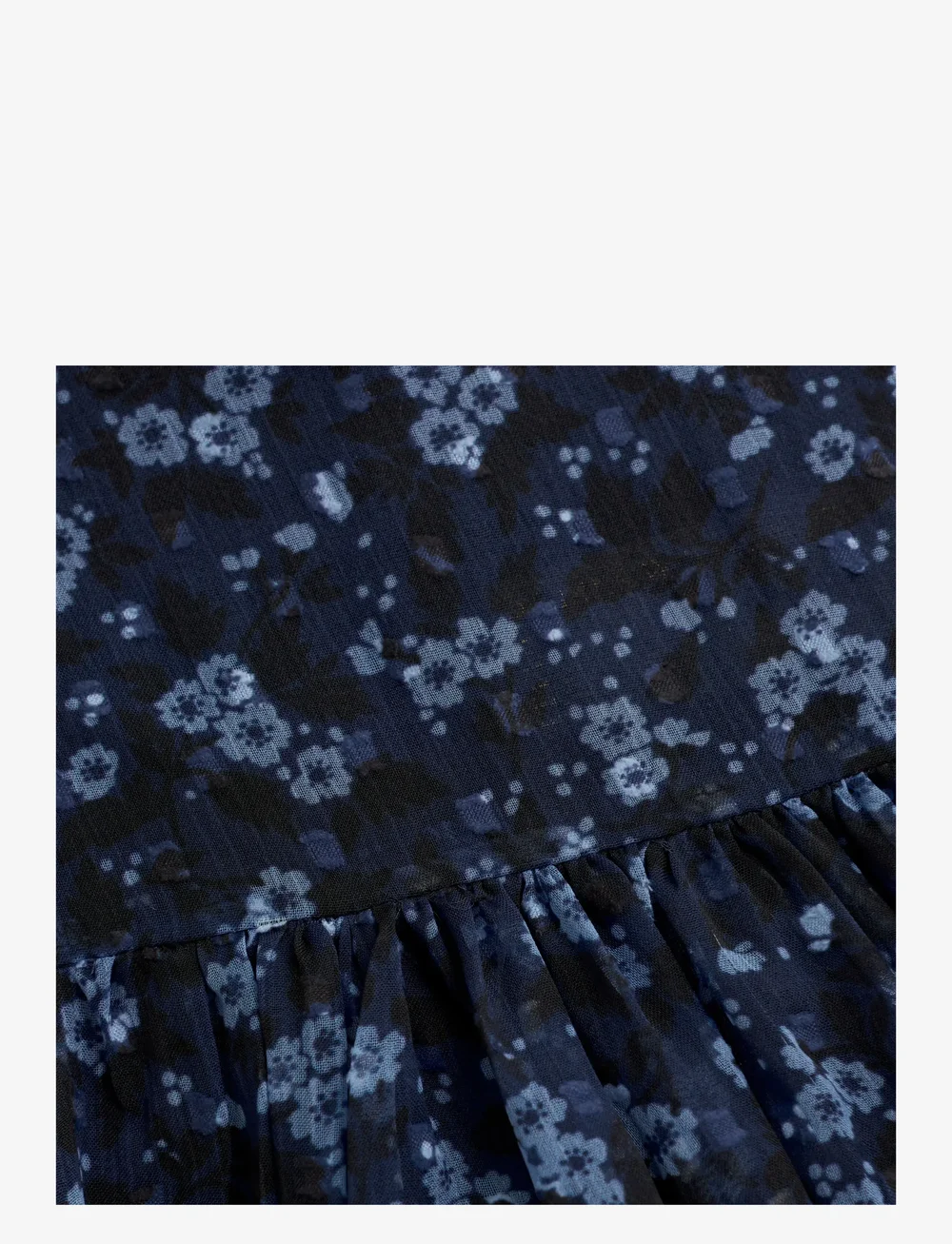 Creamie - Dress Flower Dobby - langärmelige freizeitkleider - bel air blue - 3