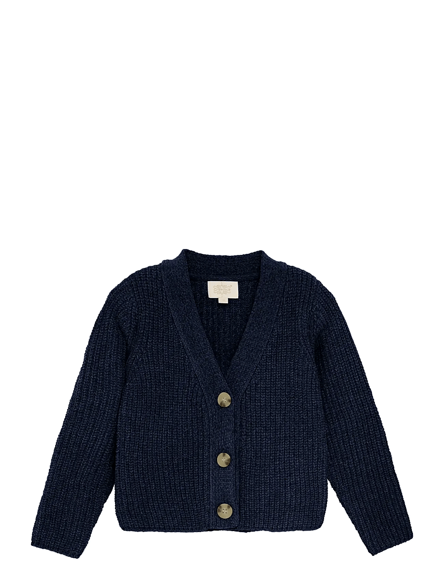 Creamie - Cardigan Knit - koftor - black iris - 0