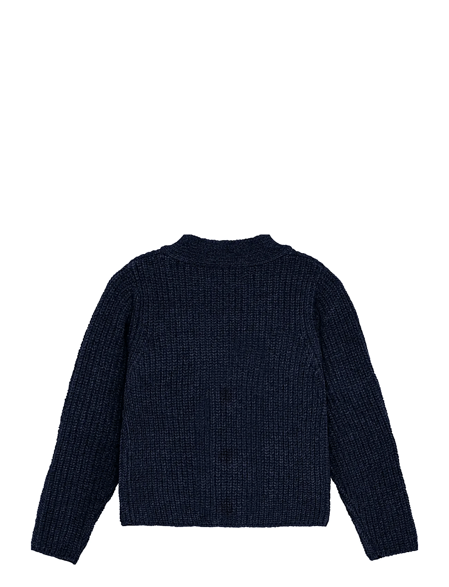 Creamie - Cardigan Knit - koftor - black iris - 1