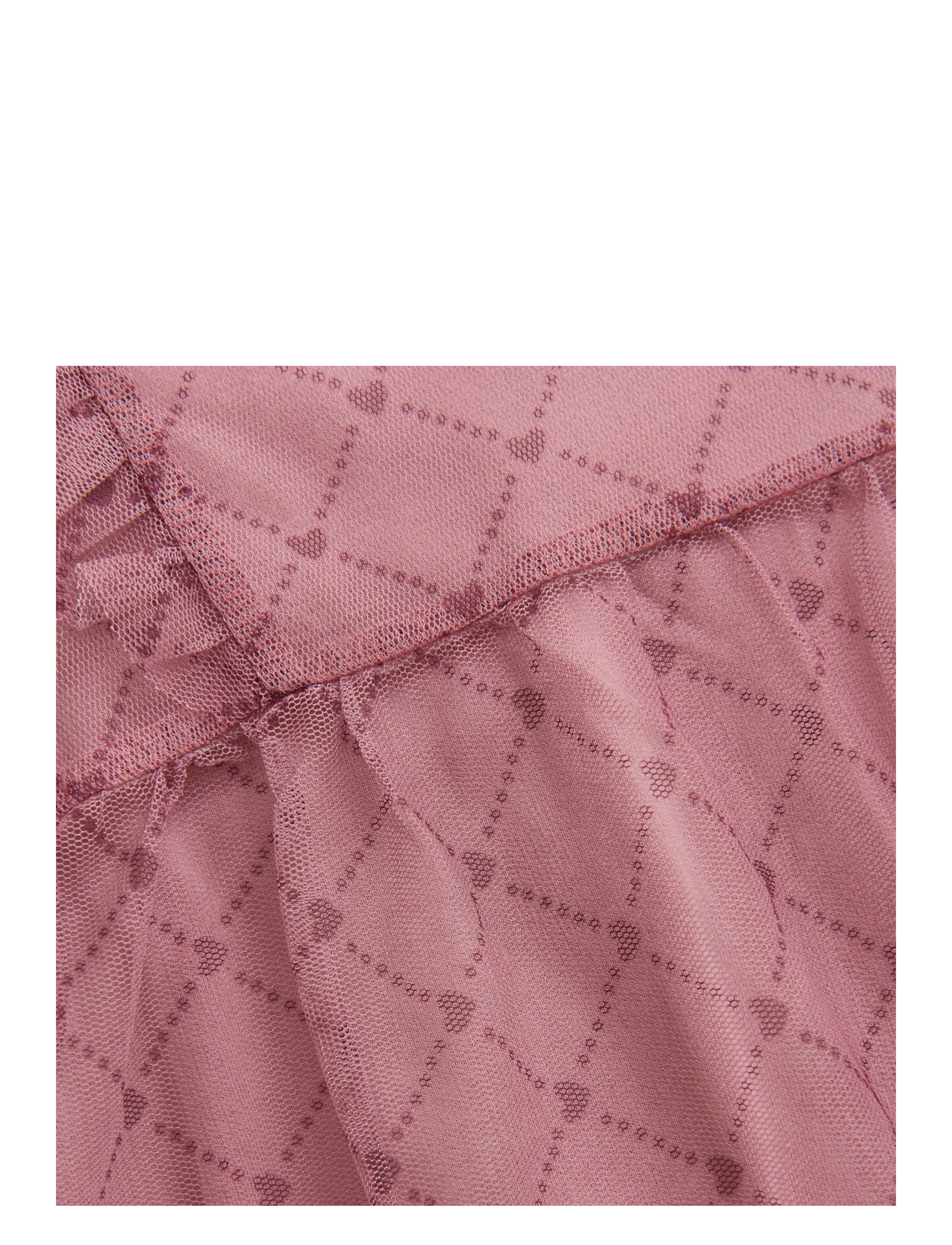 Creamie - Dress Heart Mesh - ikdienas kleitas ar īsām piedurknēm - woodrose - 2