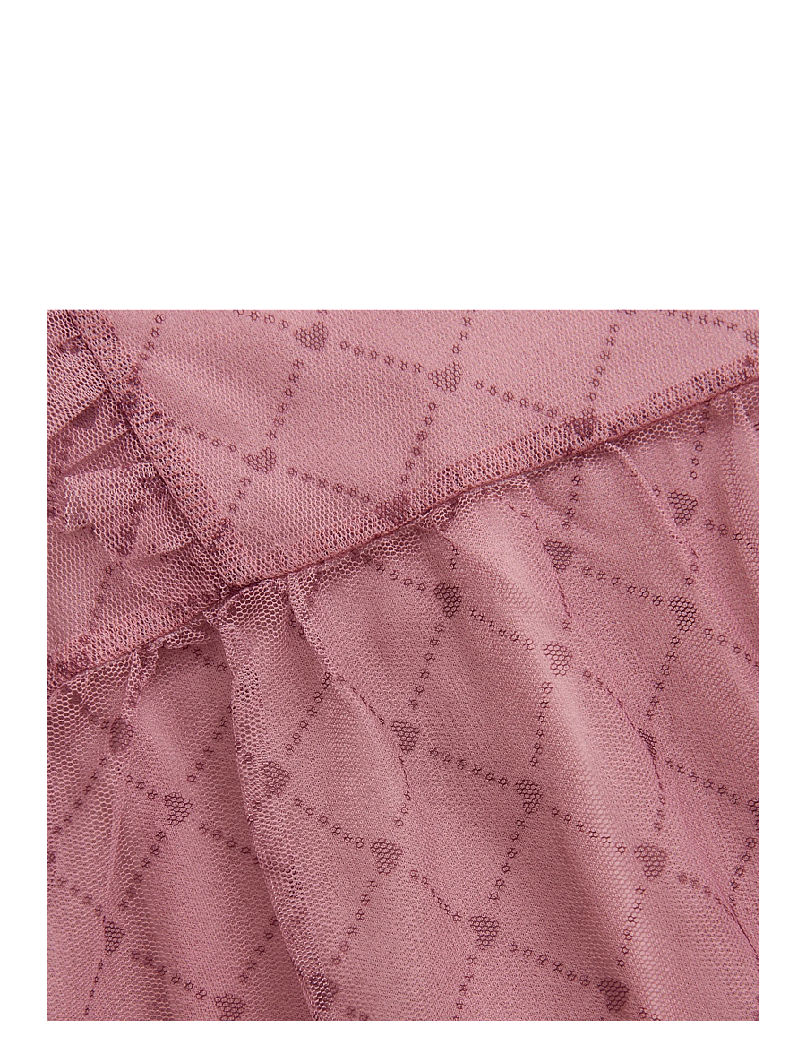 Creamie - Dress Heart Mesh - ikdienas kleitas ar īsām piedurknēm - woodrose - 2
