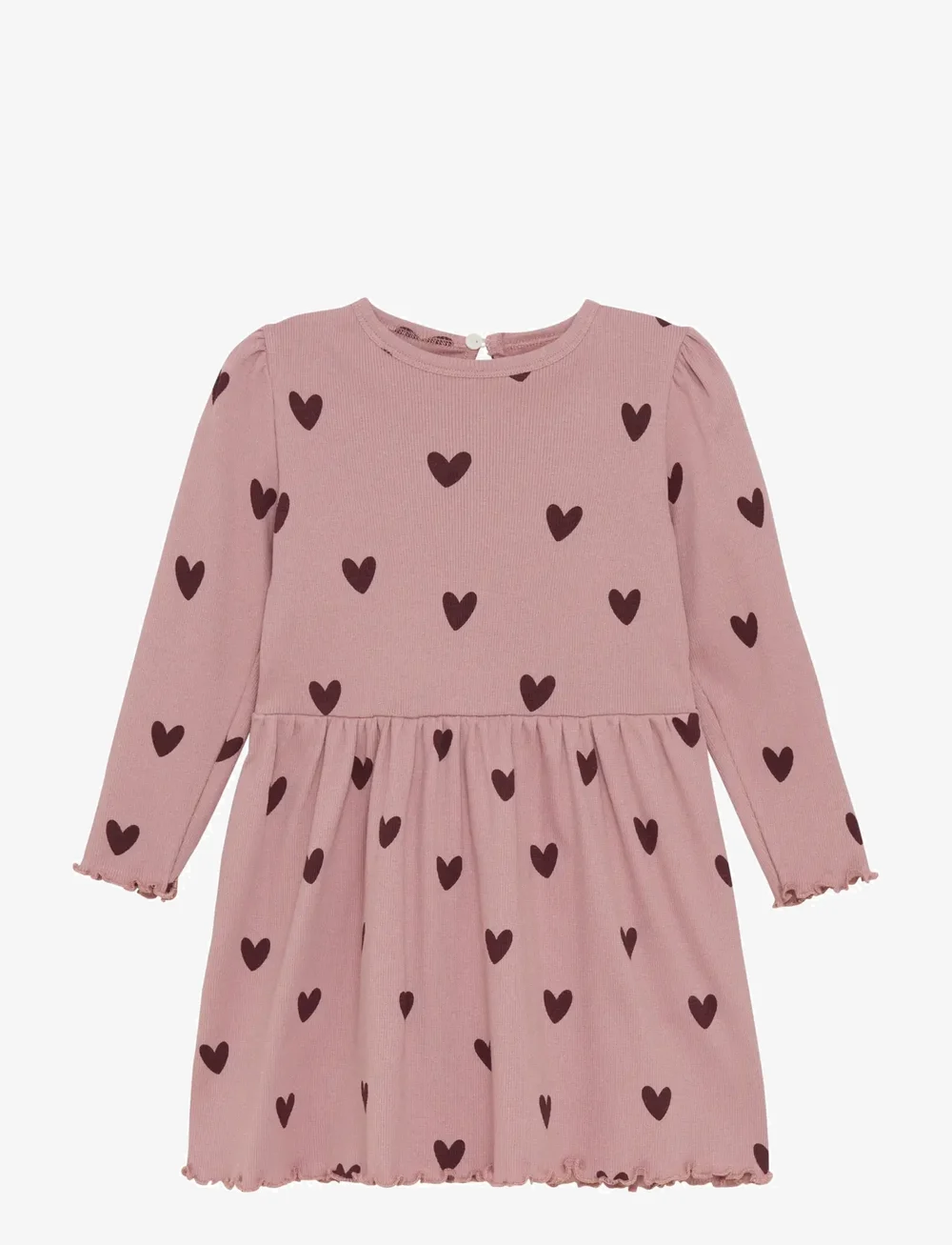 Creamie - Dress Rib - långärmade vardagsklänningar - woodrose - 0