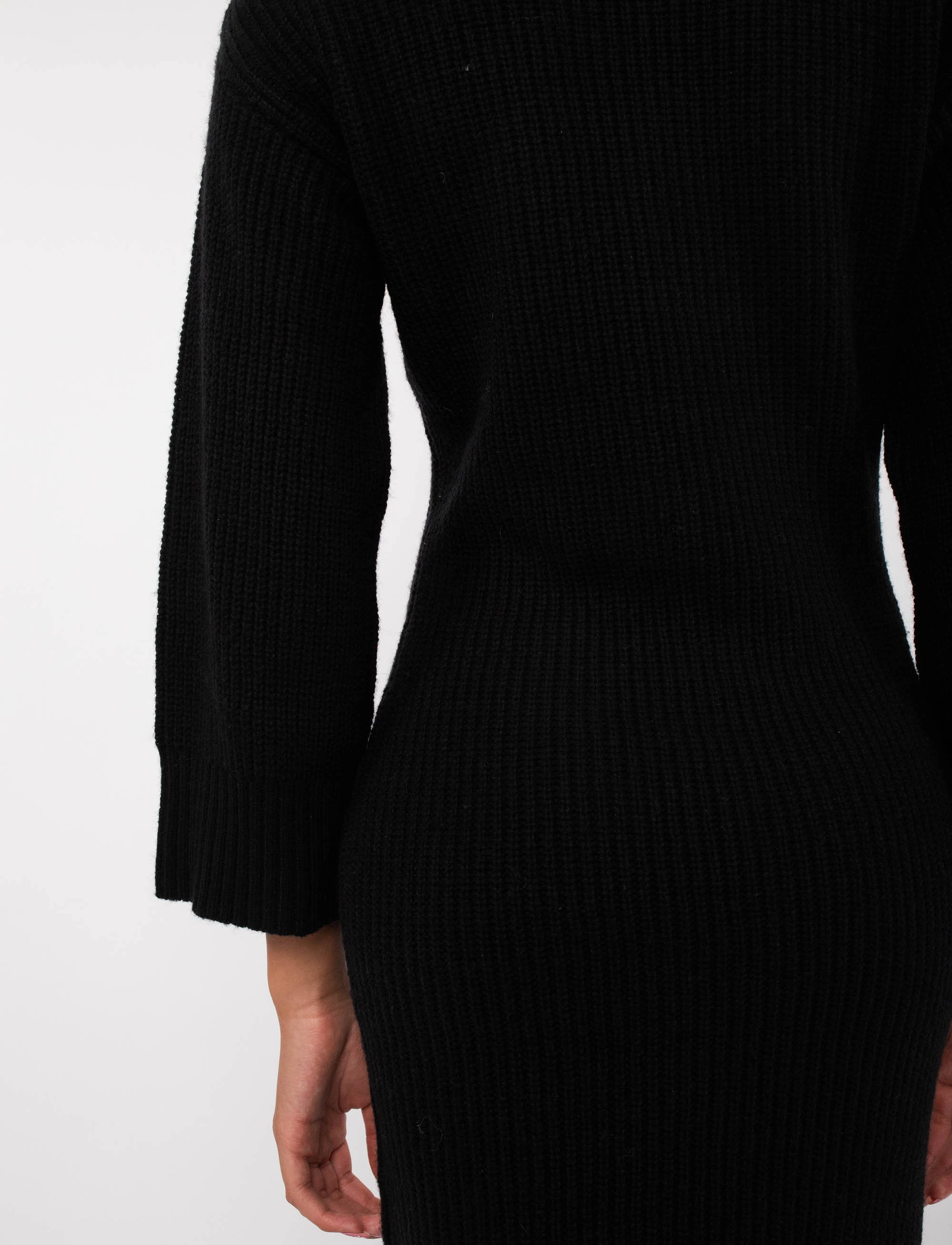 Creative Collective - Evelyn Knit Dress - strikkjoler - black - 5