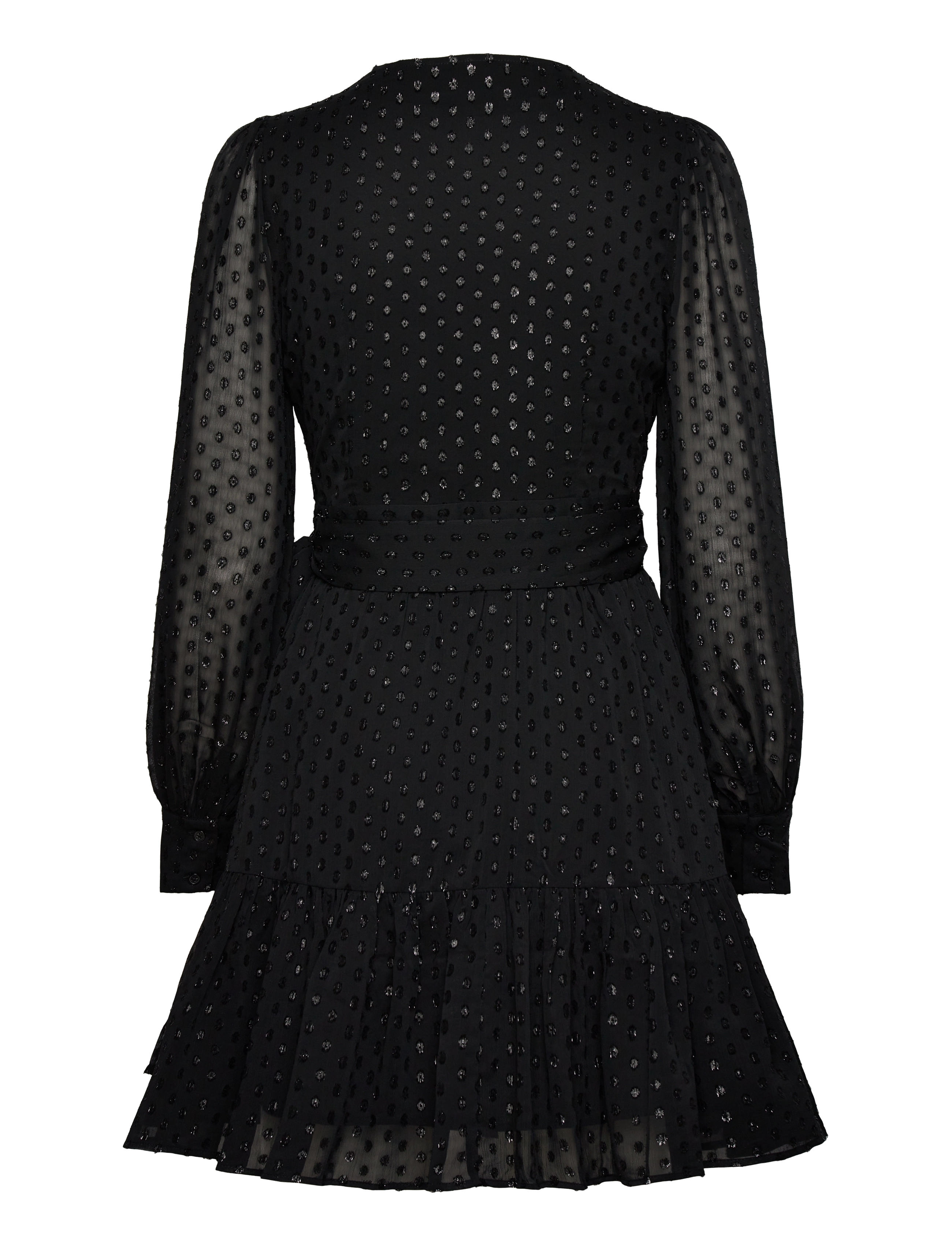Creative Collective - Synne Wrap Dress - kurze kleider - black - 2