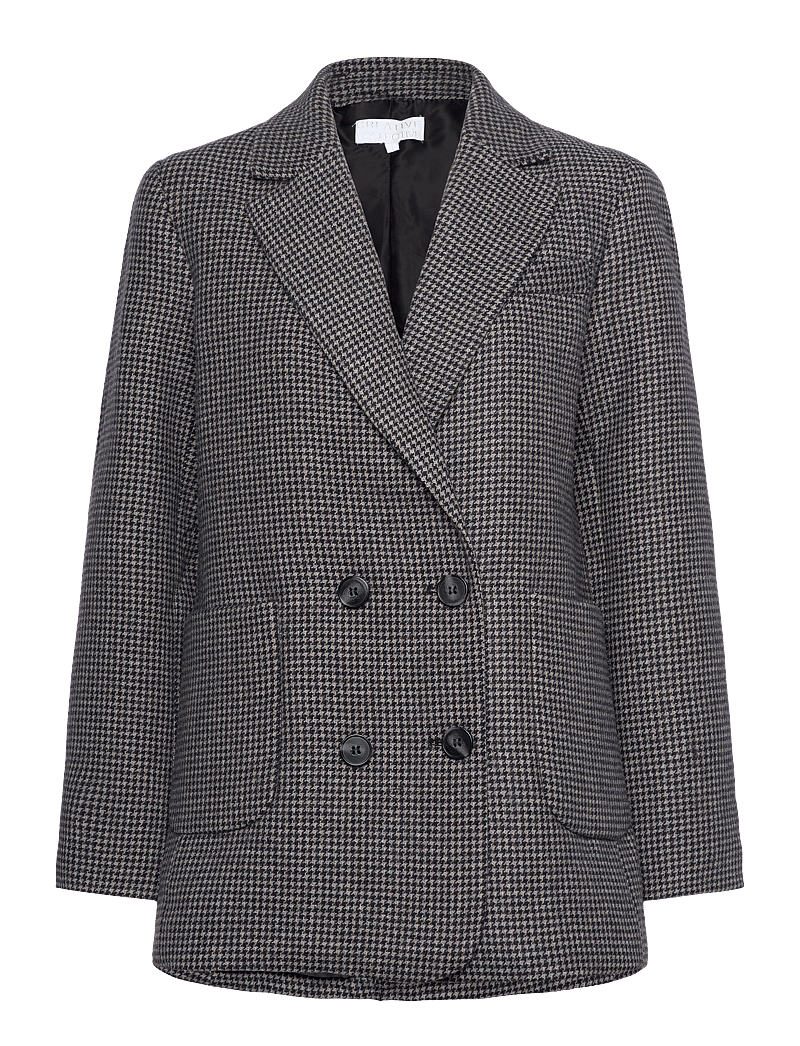 Creative Collective - Emma Jacket Check - dobbeltradede blazere - check - 0